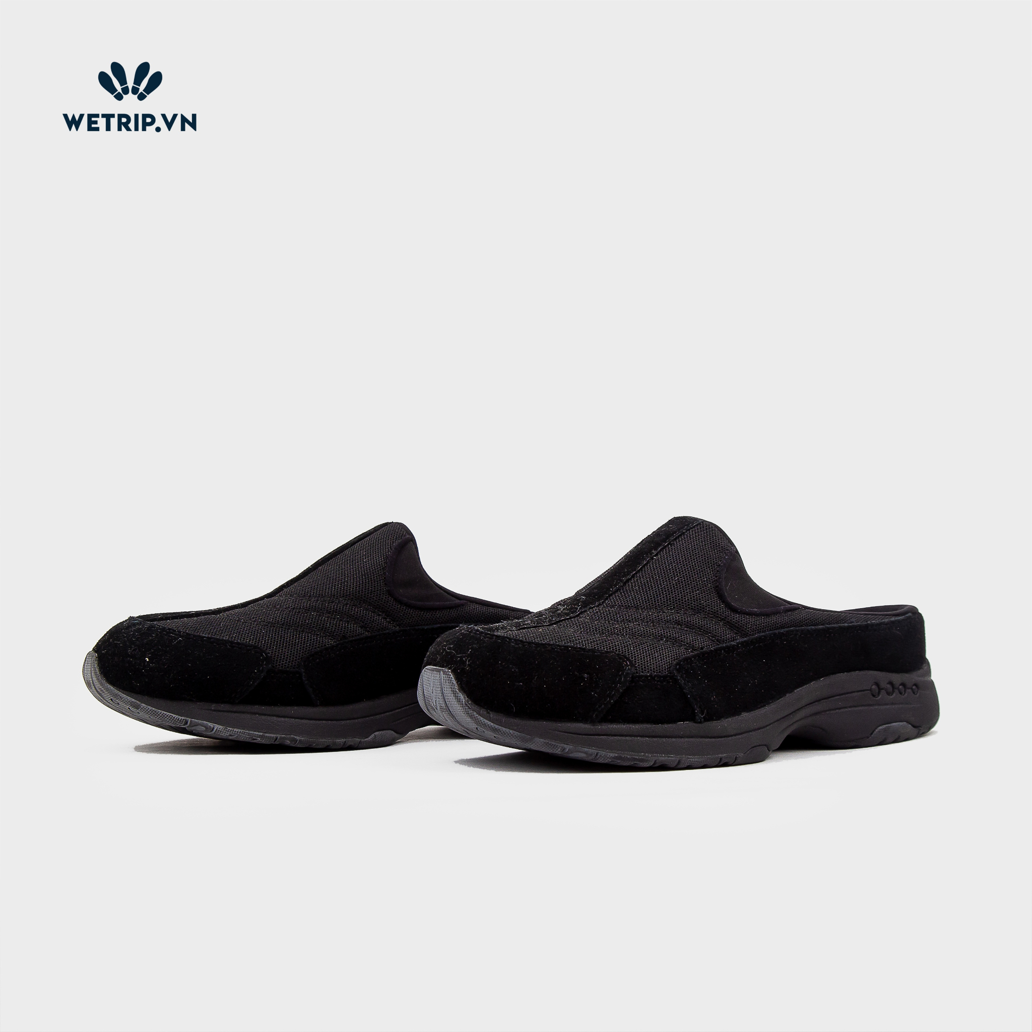 Traveltime clogs Easy Spirit (Đen da lộn-vải) (W) Mã 003-G5