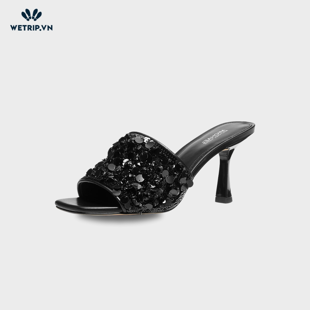 Sandal Cao Gót Wetrip_MKs (Đen) Mã SDCG-MK-015-A
