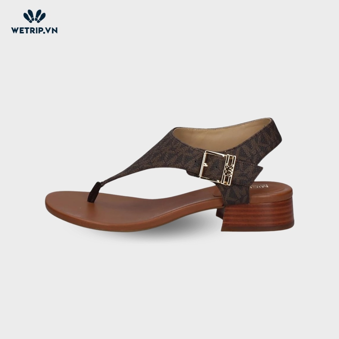 Sandal Cao Gót Wetrip_MKs (Nâu Quai Chữ) Mã SDCG-MK-003-B1
