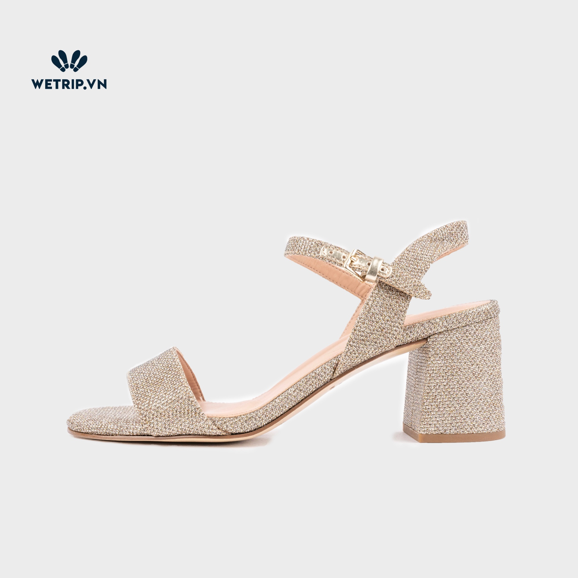 Sandal Cao Gót Cole Haan (Vải Vàng) Mã SDCG-COHA-004-B