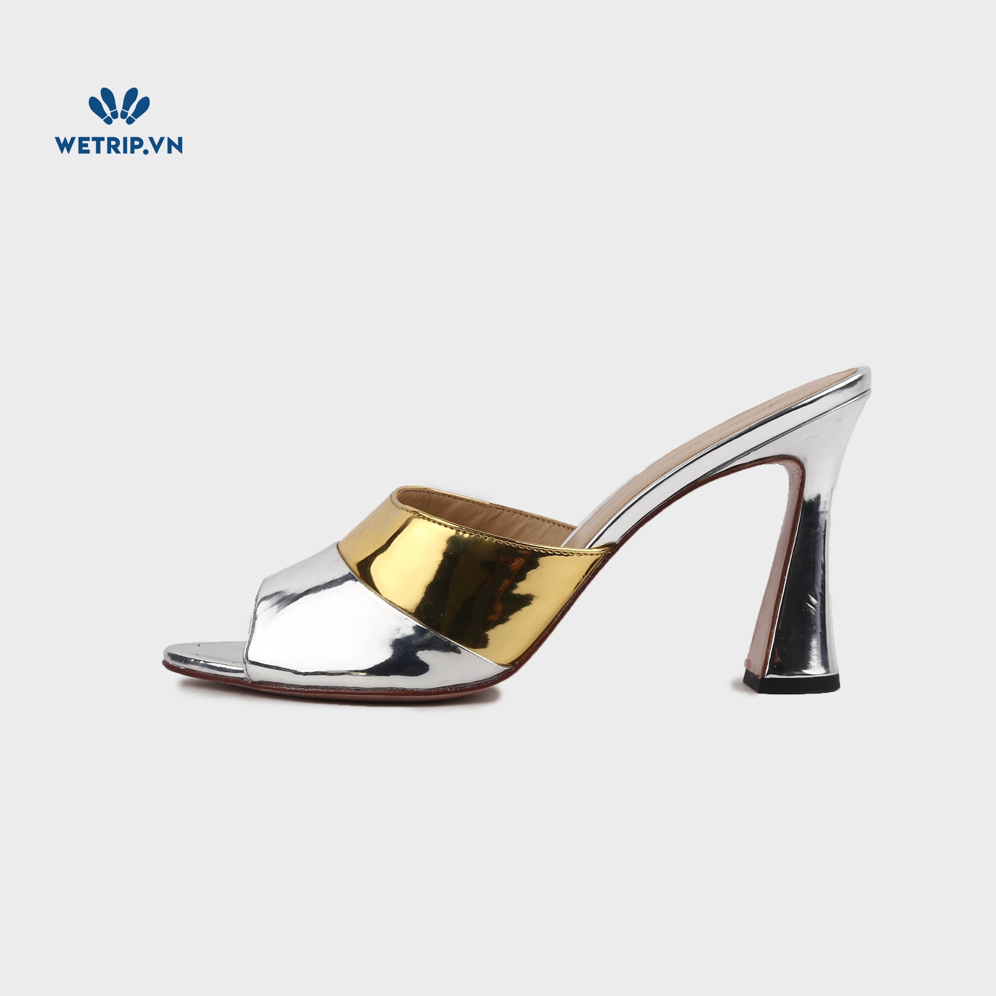 Sandal Cao Gót Veronica Beard (Vàng, Bạc) Mã SDCG-VAB-003-A