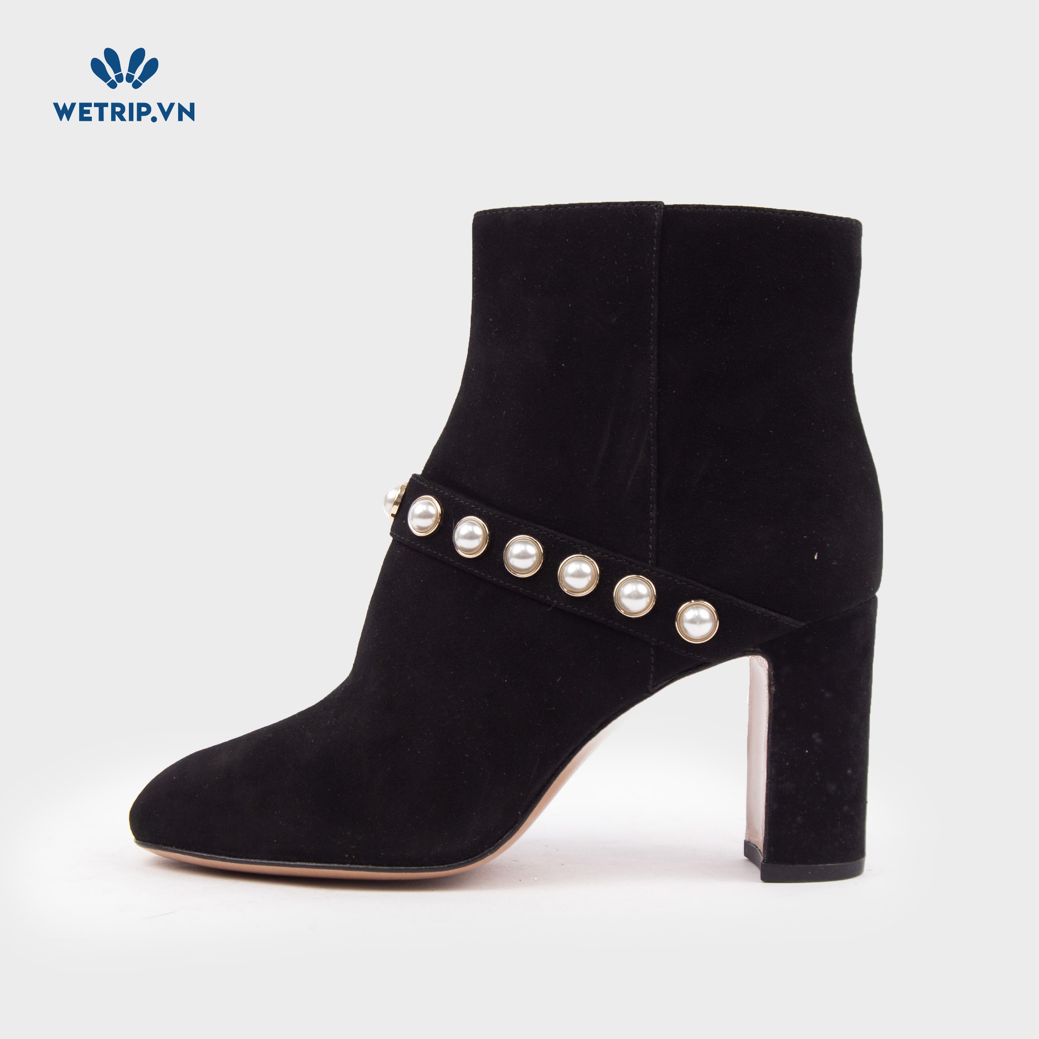 Boots Mắt Cá Cao Gót Kate Spade (Đen) Mã BMC-CG-KS-002-A