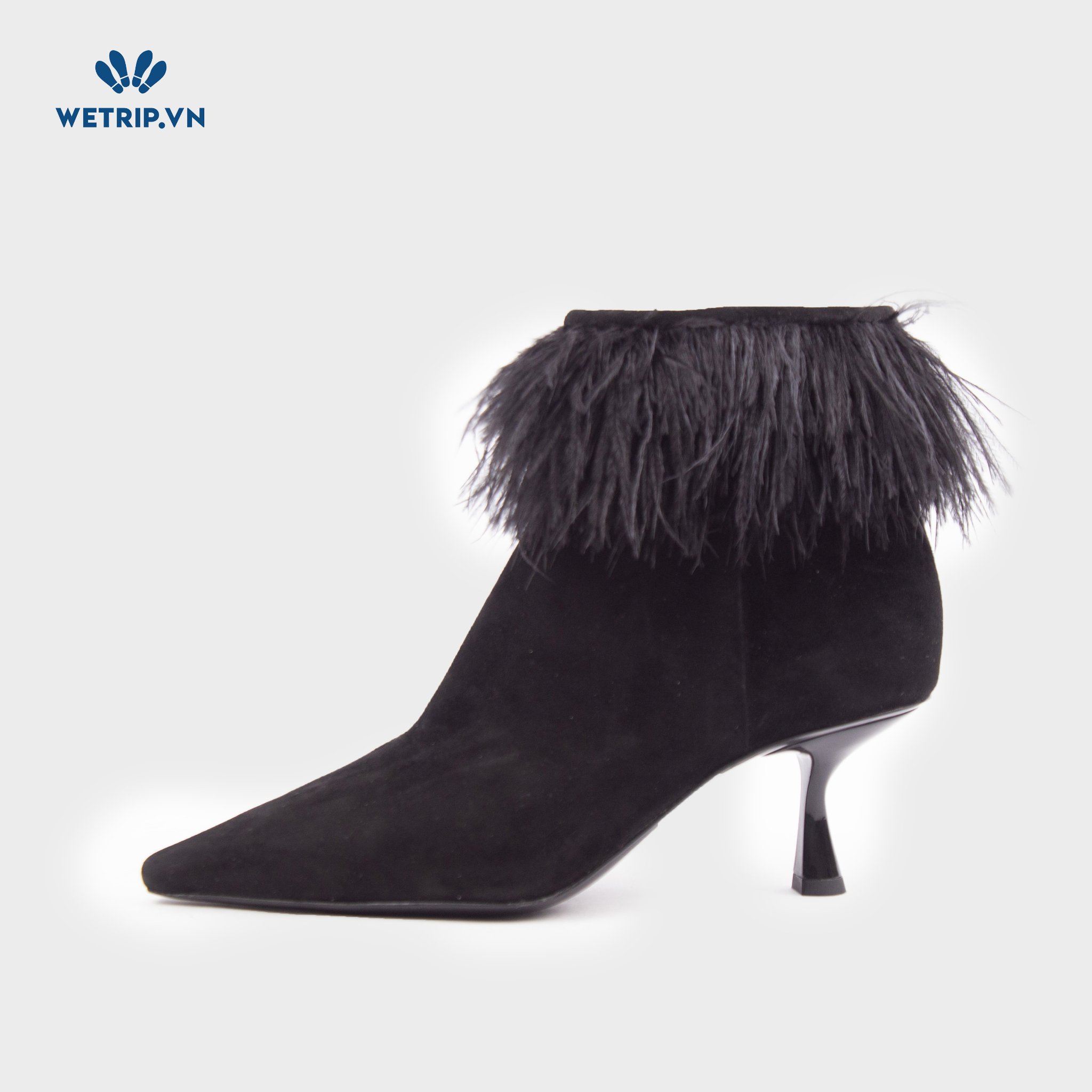 Boots Mắt Cá Cao Gót Kate Spade (Đen) Mã BMC-CG-KS-011-A