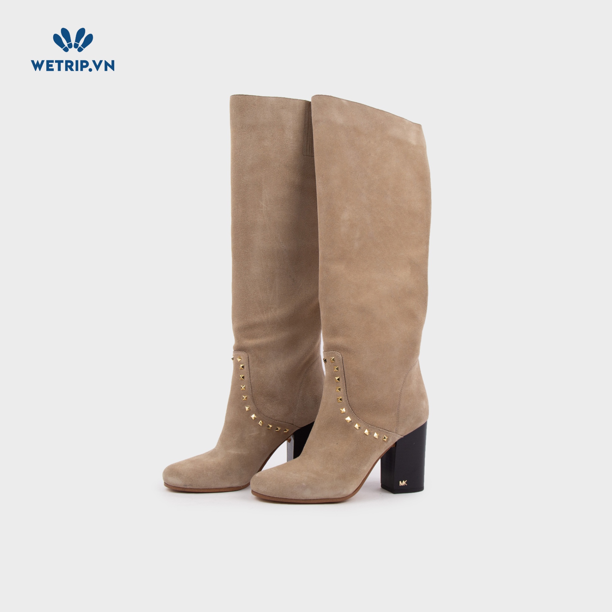 Boots Đầu Gối Cao Gót Wetrip_MKs (Kem) Mã BDG-CG-MK-003-A