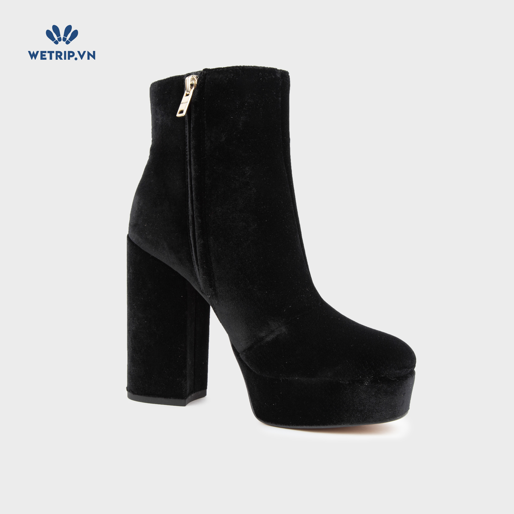 Boots Mắt Cá Cao Gót COACH (Đen) Mã BMC-CG-COA-001-A