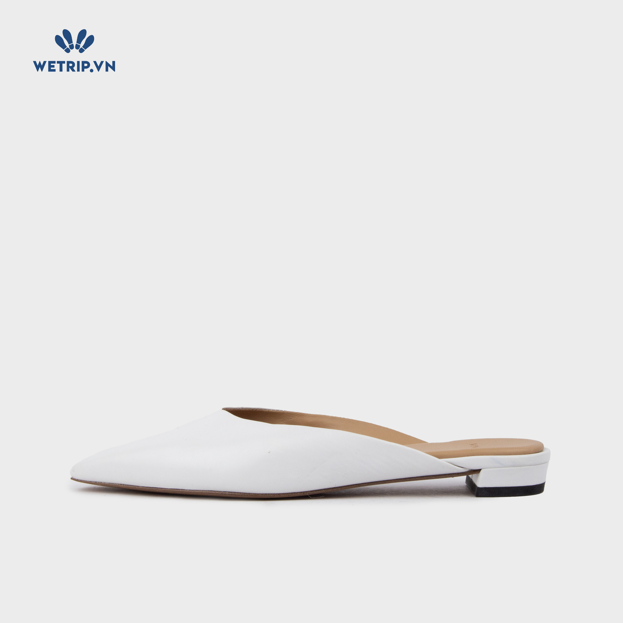 Mules Vince (Trắng) Mã ML-VINC-001-B