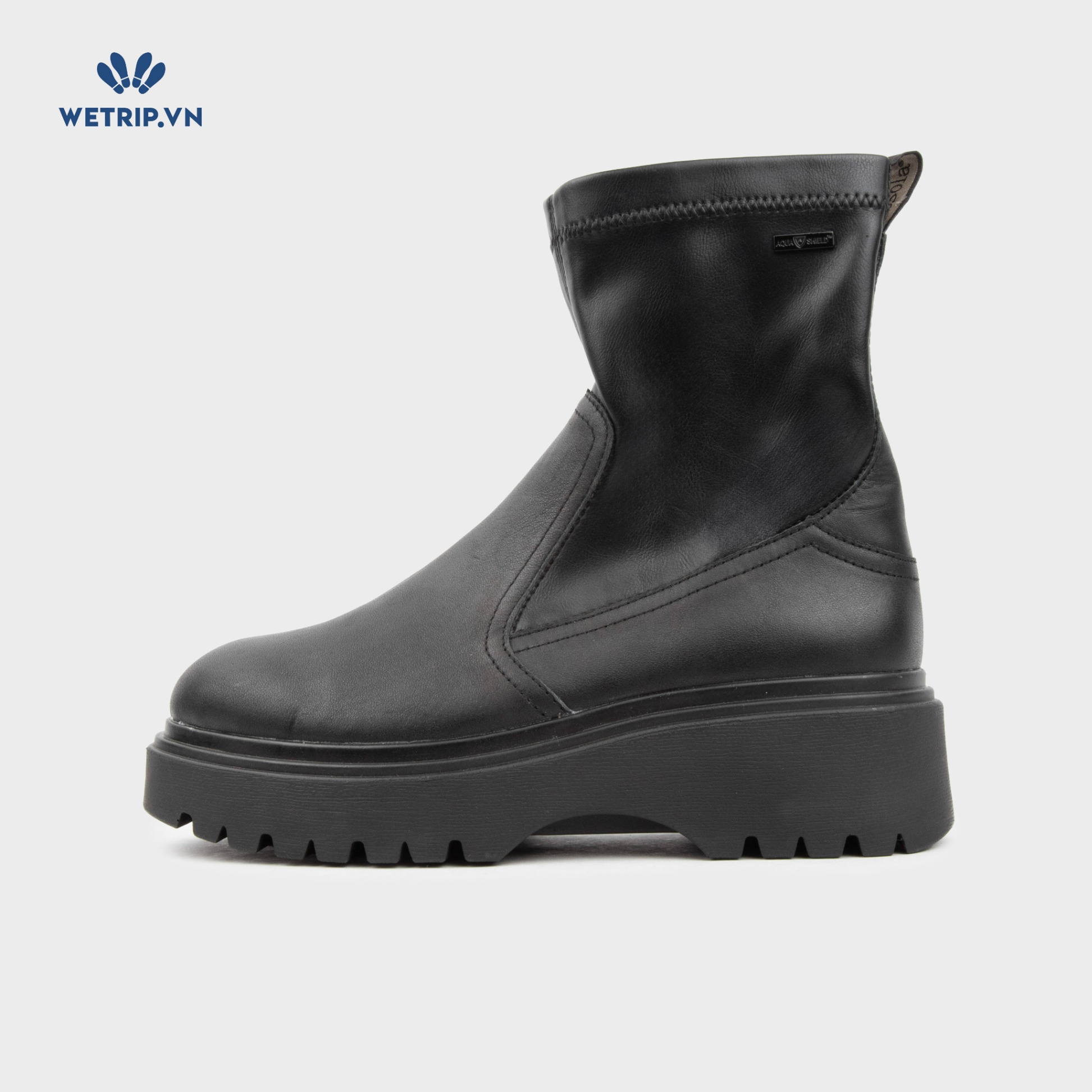 Boots Lửng Đế Bằng Bussola (đen đế đen) Mã BL-DB-BSL-062-A