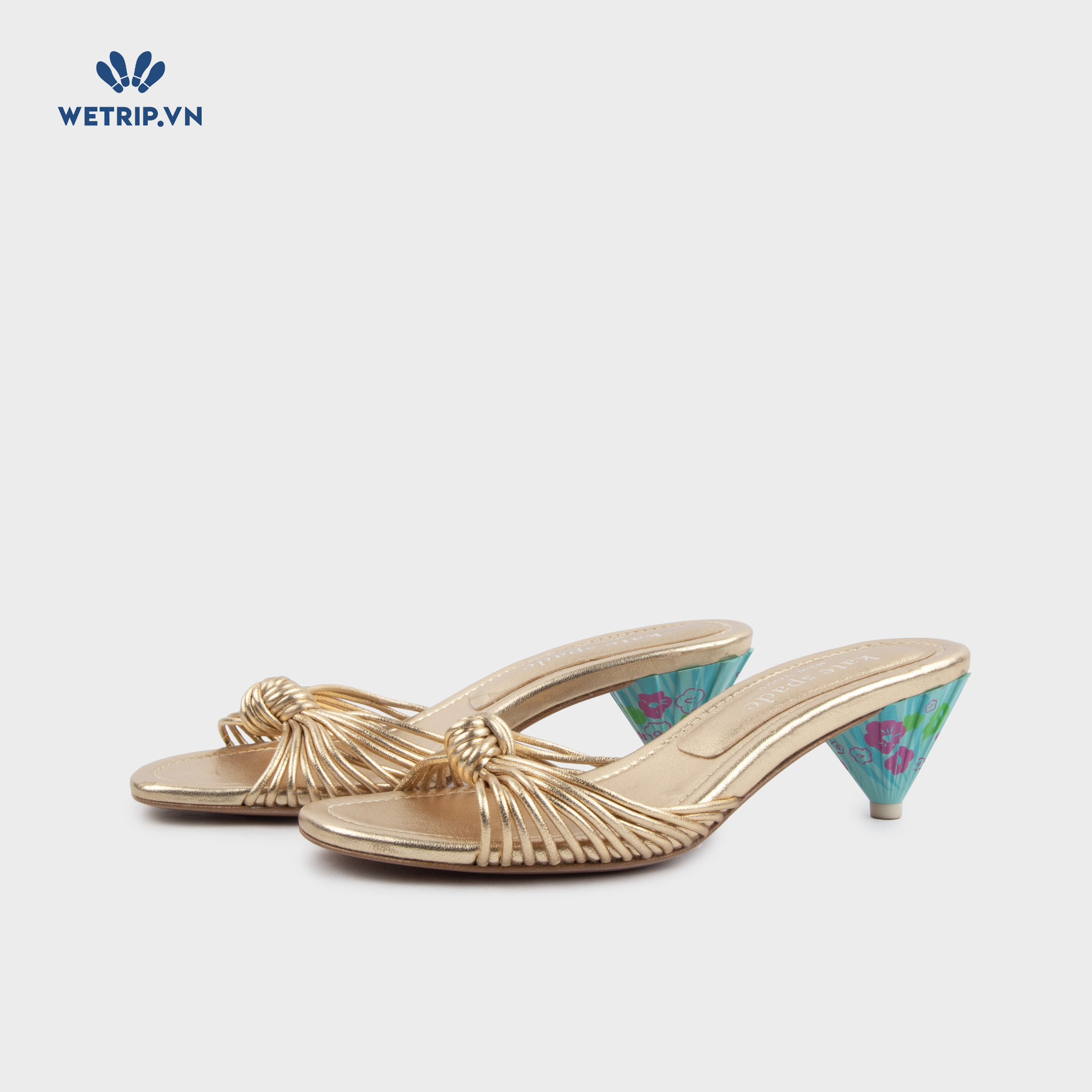 Sandal Cao Gót Kate Spade (ánh vàng) Mã SDCG-KS-014-A