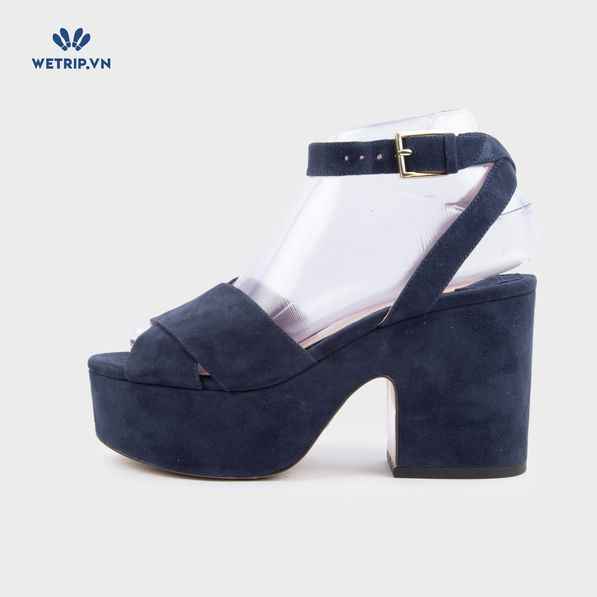 Sandal Cao Gót Kate Spade (Xanh dương) Mã SDCG-KS-011-B