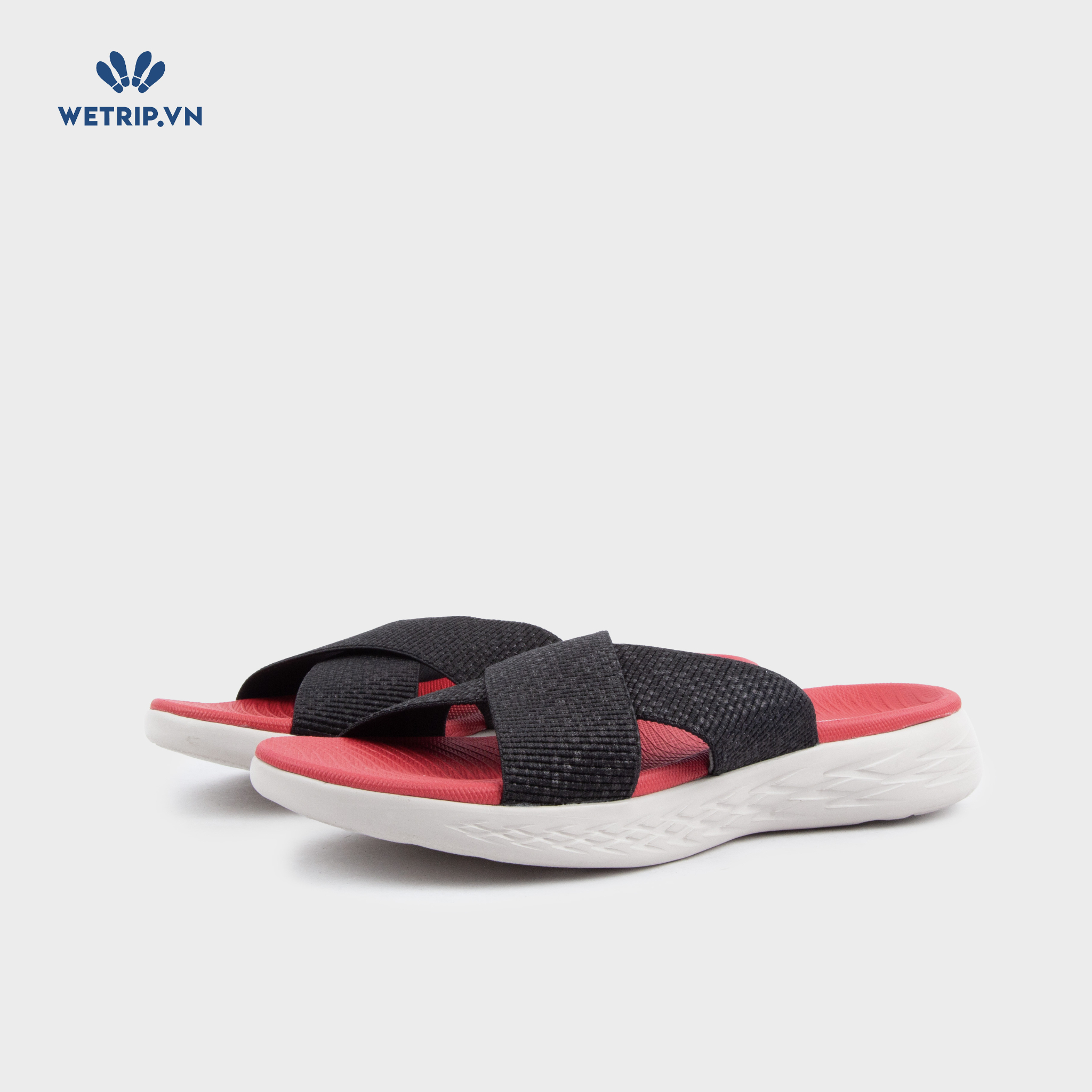 Sandal Skecher (Đen lót đỏ đế trắng) Mã SD-SKE-010-A6