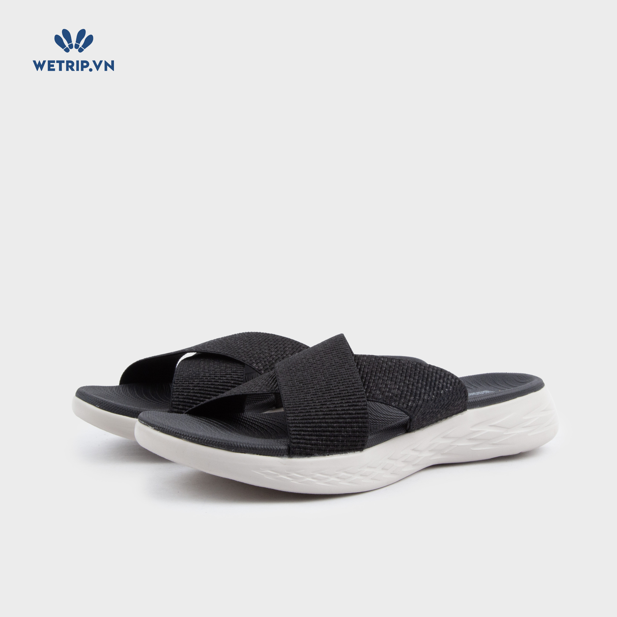 Sandal Skecher (Đen lót đen đế trắng) Mã SD-SKE-010-A2