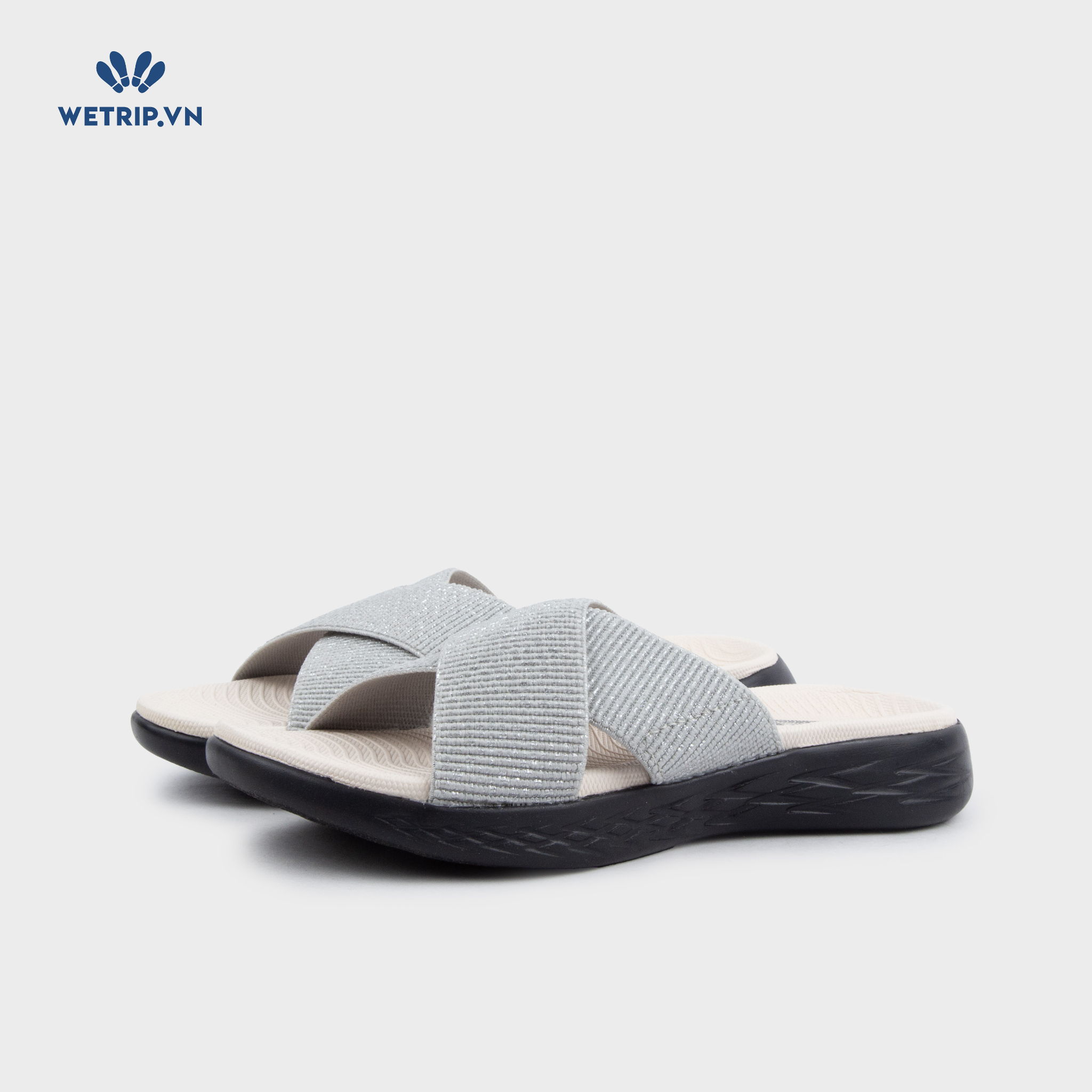Sandal Skecher (Ghi lót trắng đế đen) Mã SD-SKE-010-D1