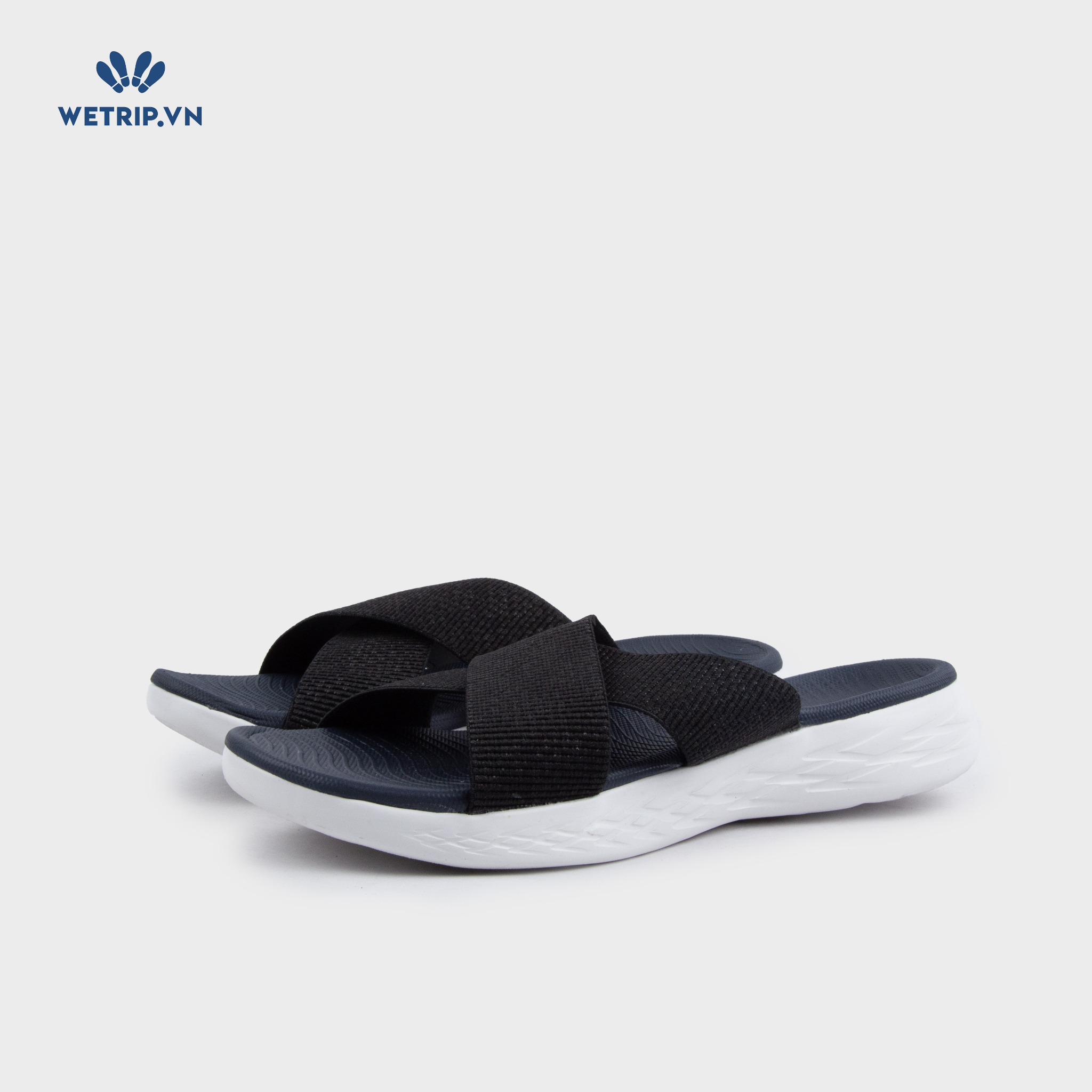 Sandal Skecher (Đen lót đen đế trắng) Mã SD-SKE-010-A2