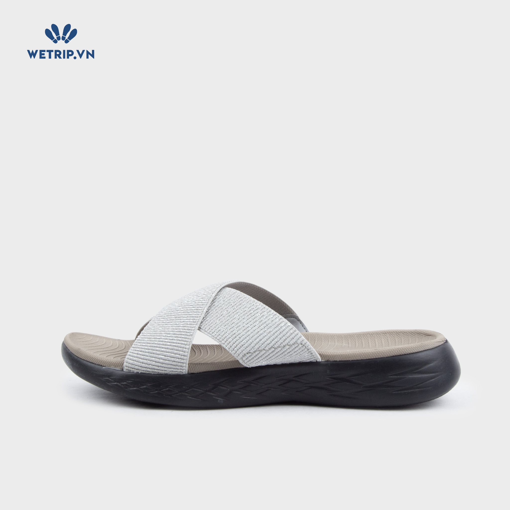 Sandal Skecher (Ghi lót nâu đế đen) Mã SD-SKE-010-D2