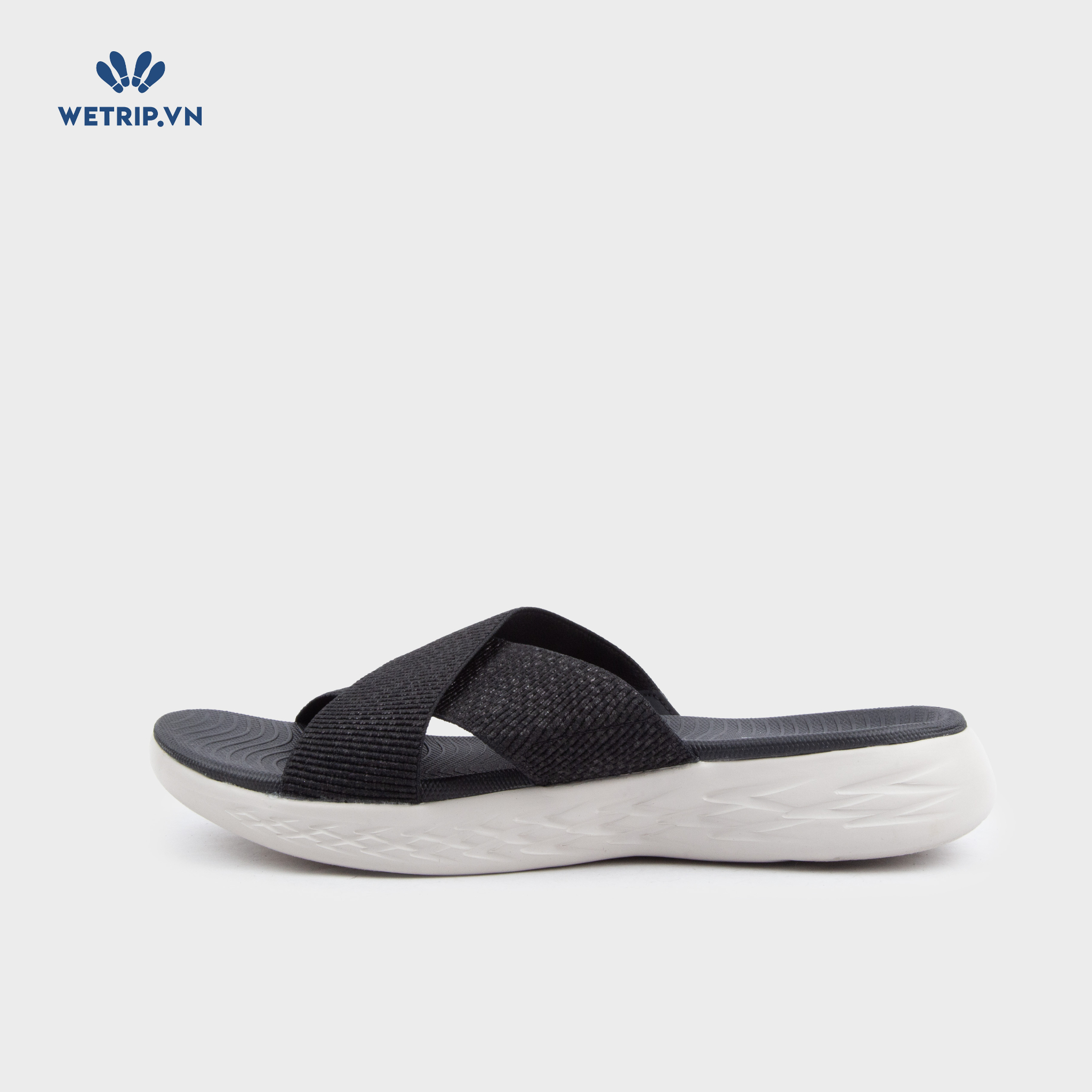 Sandal Skecher (Đen lót đen đế trắng) Mã SD-SKE-010-A2