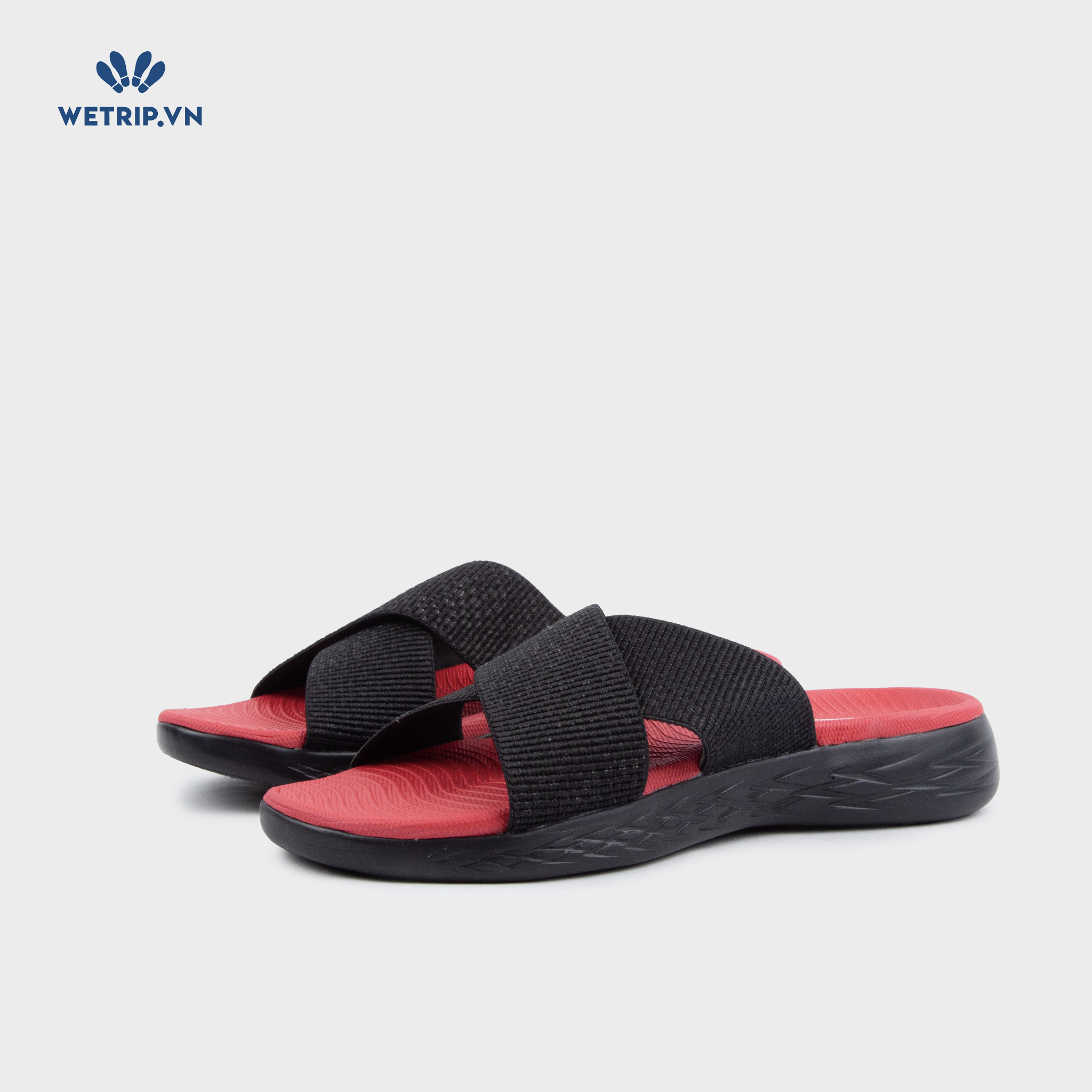 Sandal Skecher (Đen lót đỏ đế đen) Mã SD-SKE-010-A5
