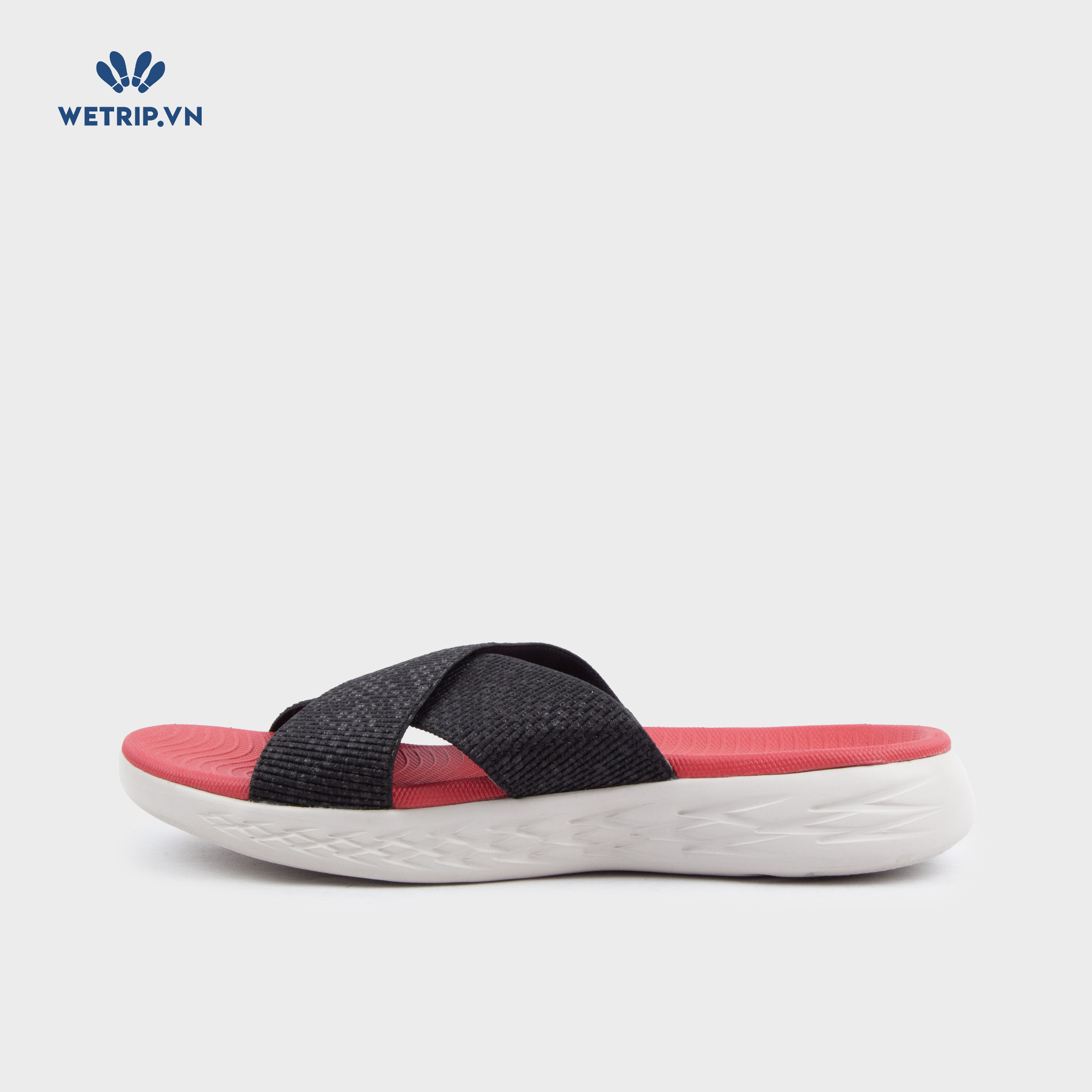 Sandal Skecher (Đen lót đỏ đế trắng) Mã SD-SKE-010-A6