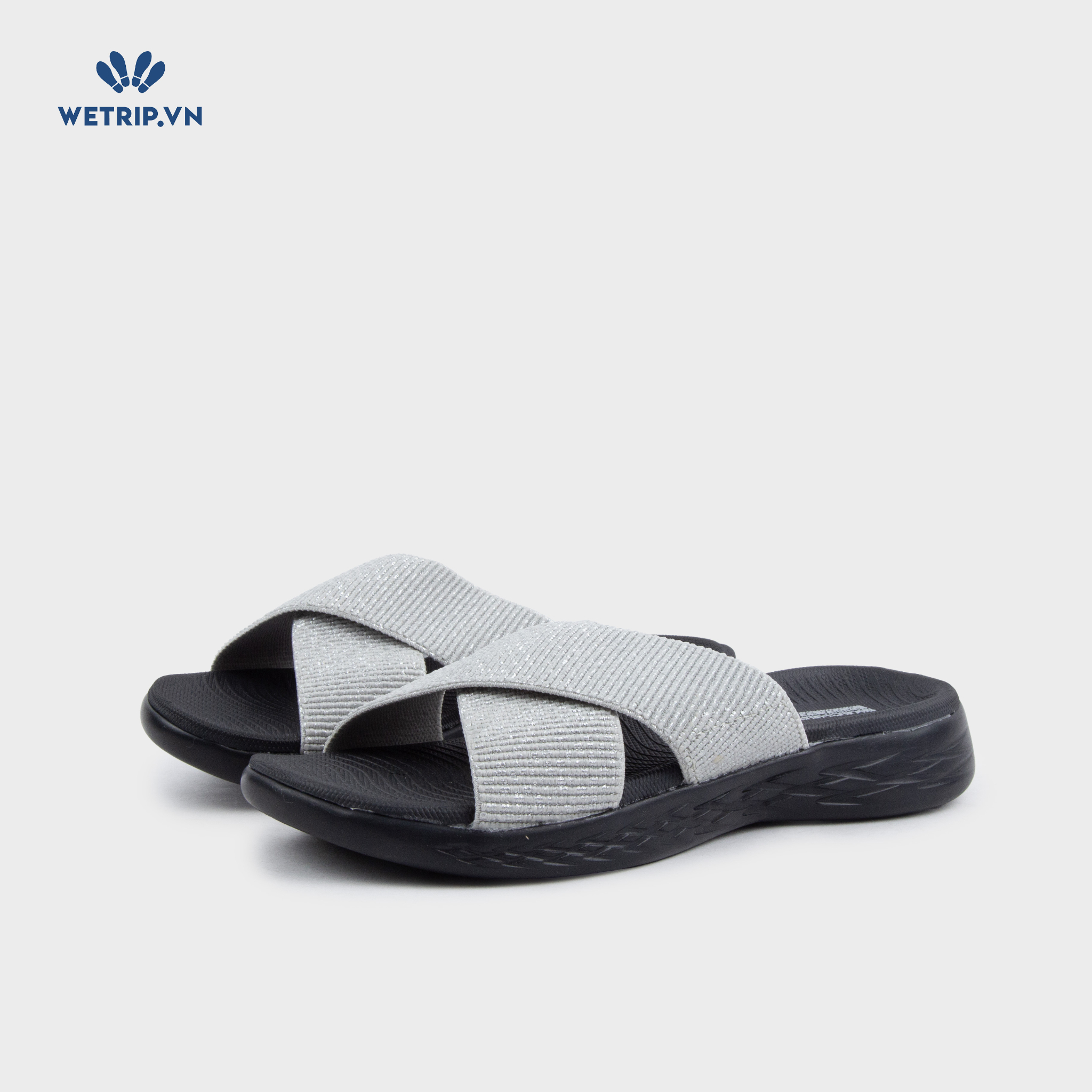 Sandal Skecher (Bạc đế đen) Mã SD-SKE-010-D