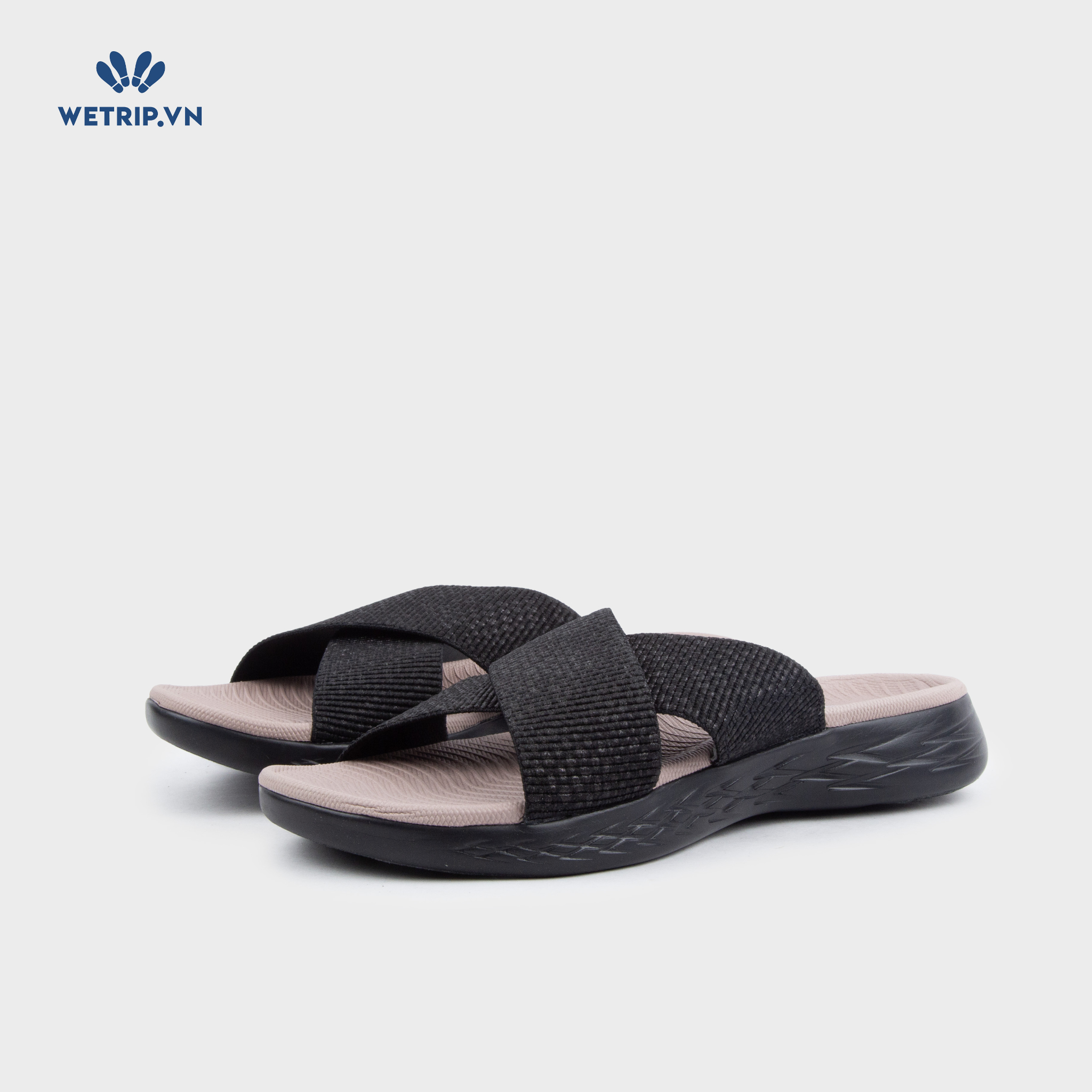 Sandal Skecher (Đen lót nude đế đen) Mã SD-SKE-010-A3
