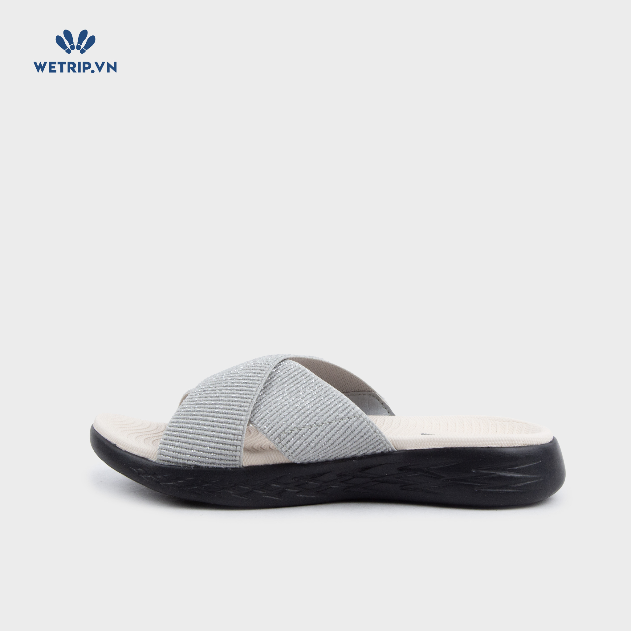 Sandal Skecher (Ghi lót trắng đế đen) Mã SD-SKE-010-D1