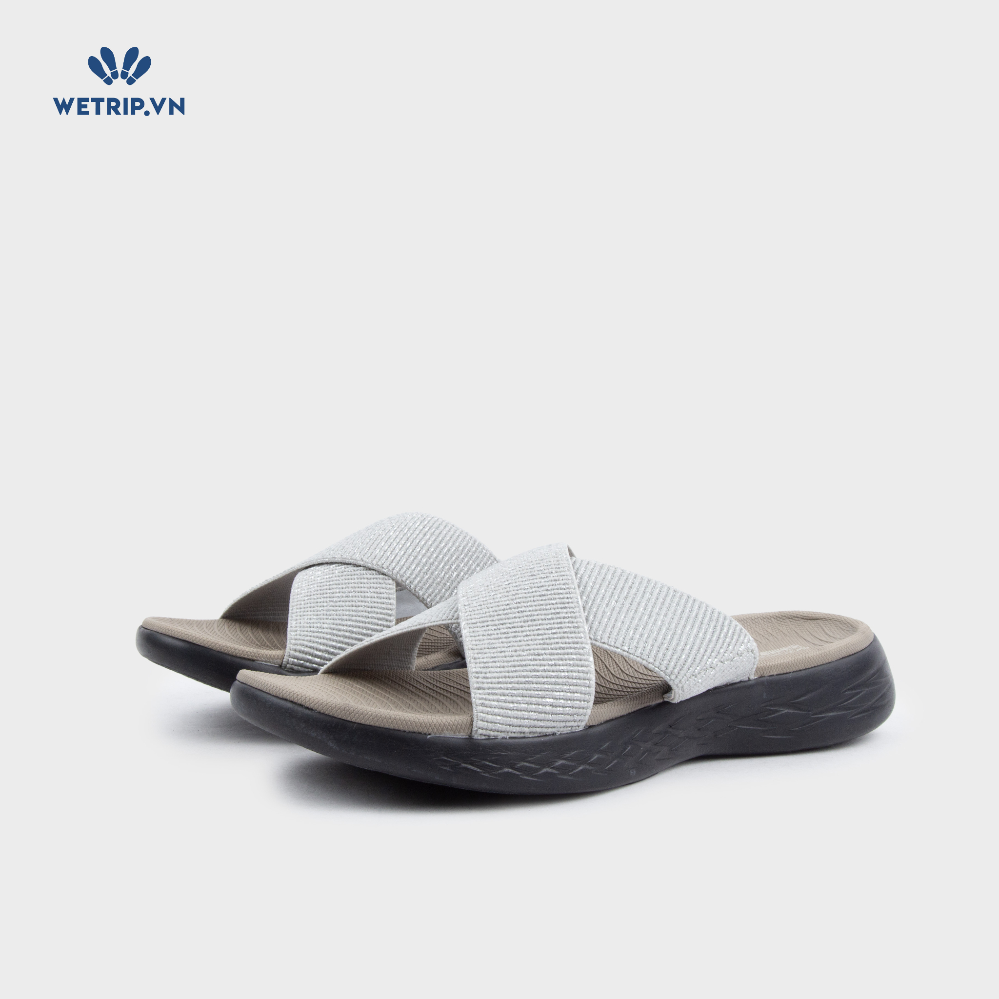 Sandal Skecher (Ghi lót nâu đế đen) Mã SD-SKE-010-D2