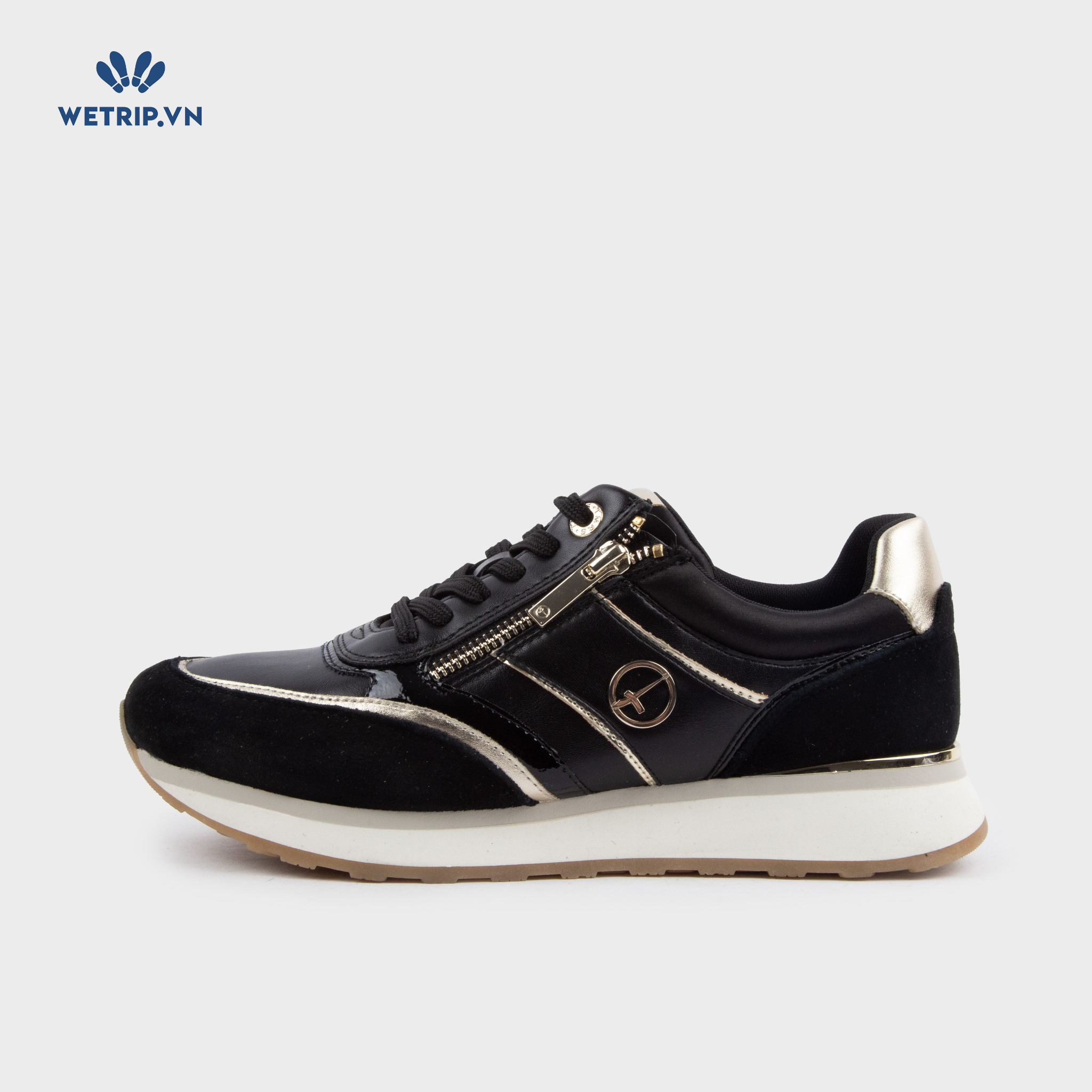 Sneaker Tamaris (Đen khóa kéo) Mã SN-TMR-032-A