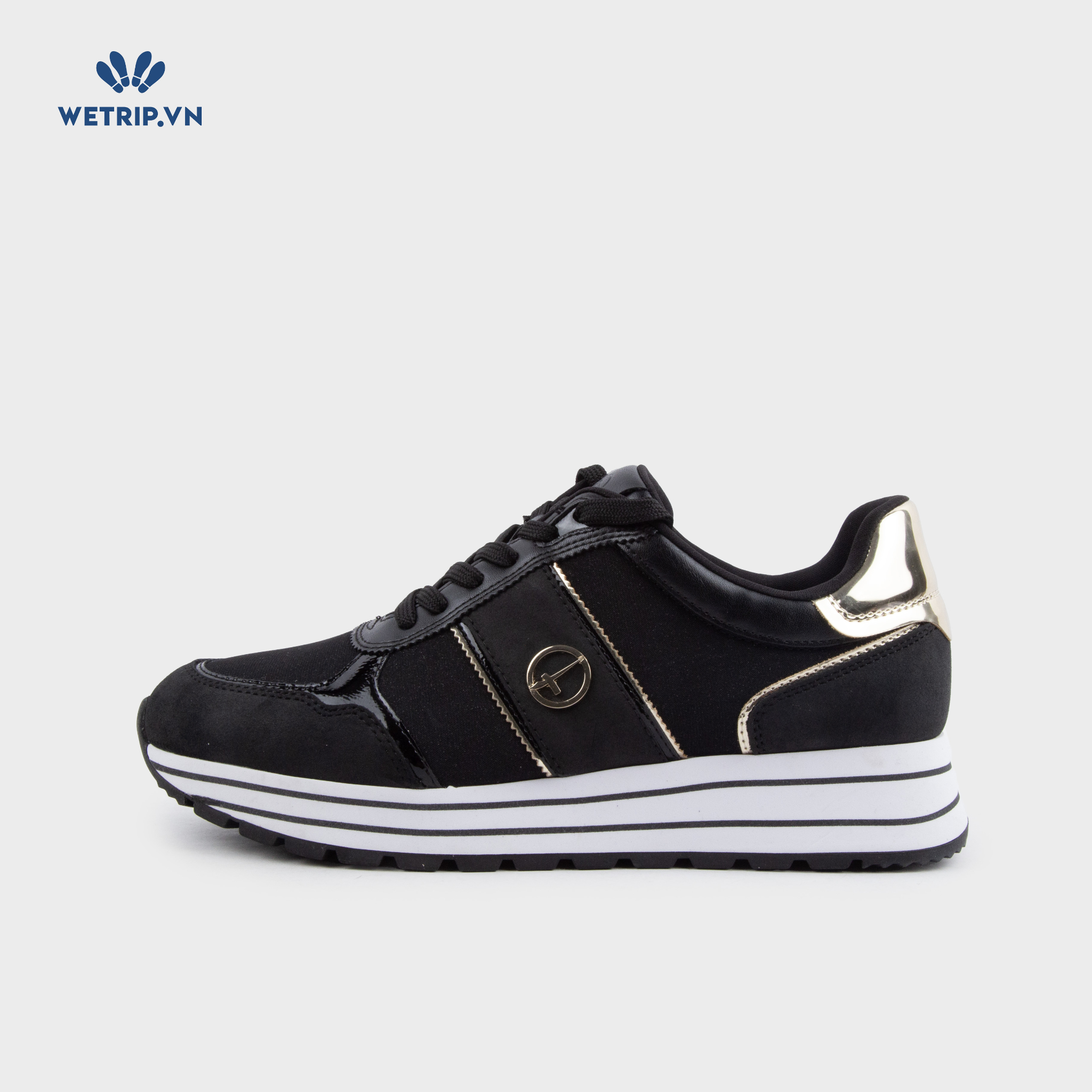 Sneaker Tamaris (Đen gót vàng) Mã SN-TMR-031-A