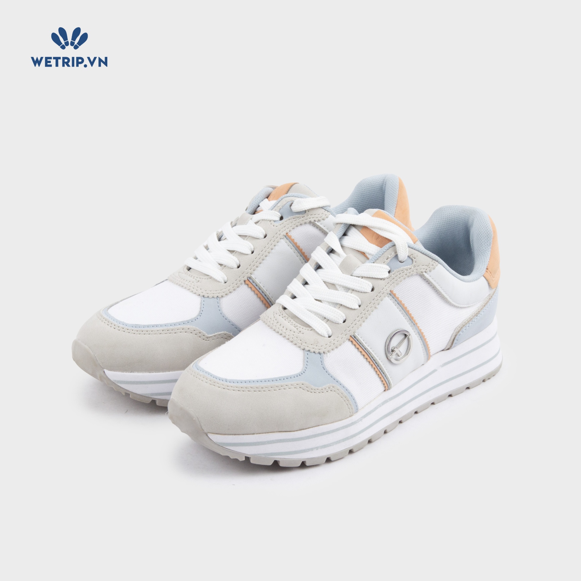 Sneaker Tamaris (Trắng gót cam) Mã SN-TMR-031-E