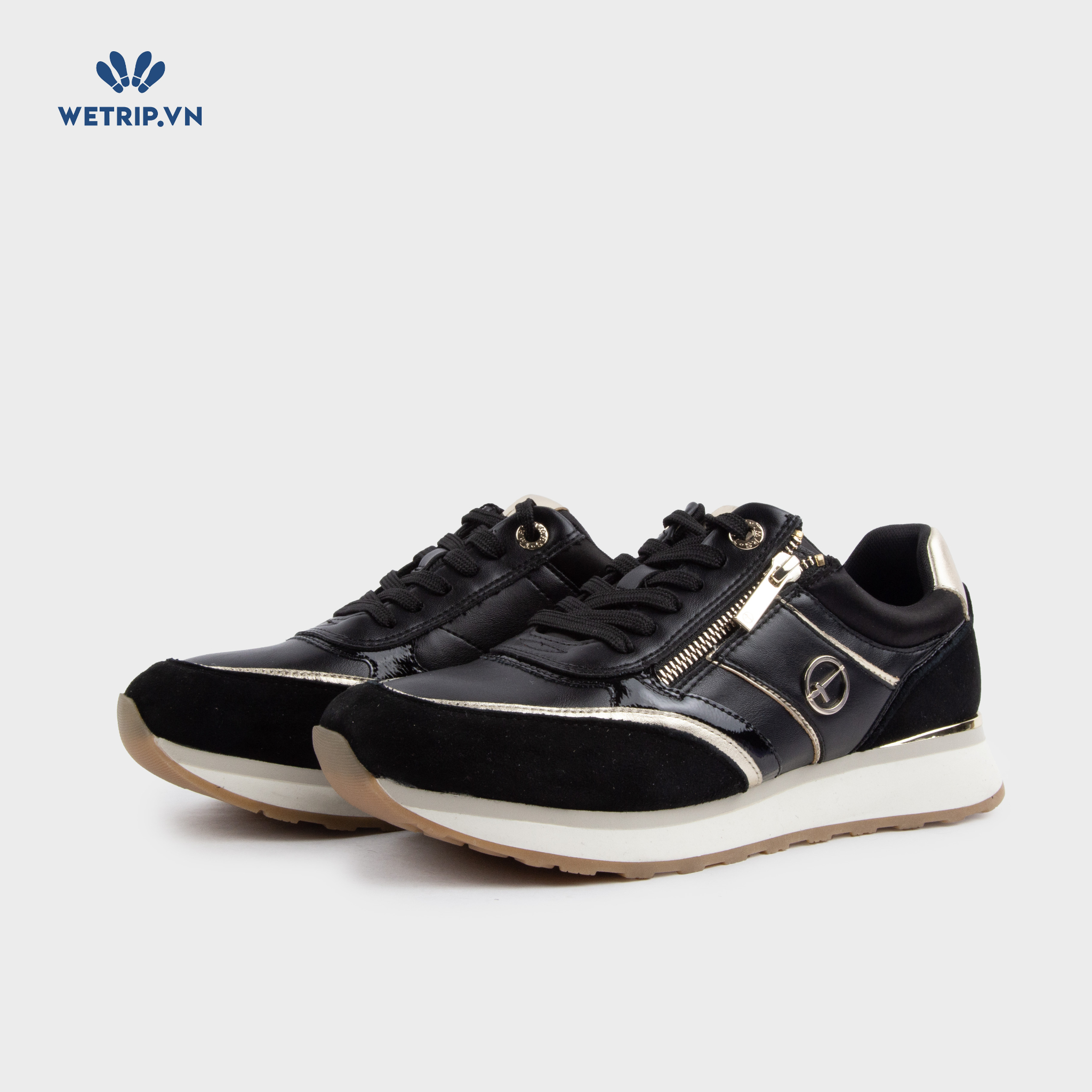 Sneaker Tamaris (Đen khóa kéo) Mã SN-TMR-032-A