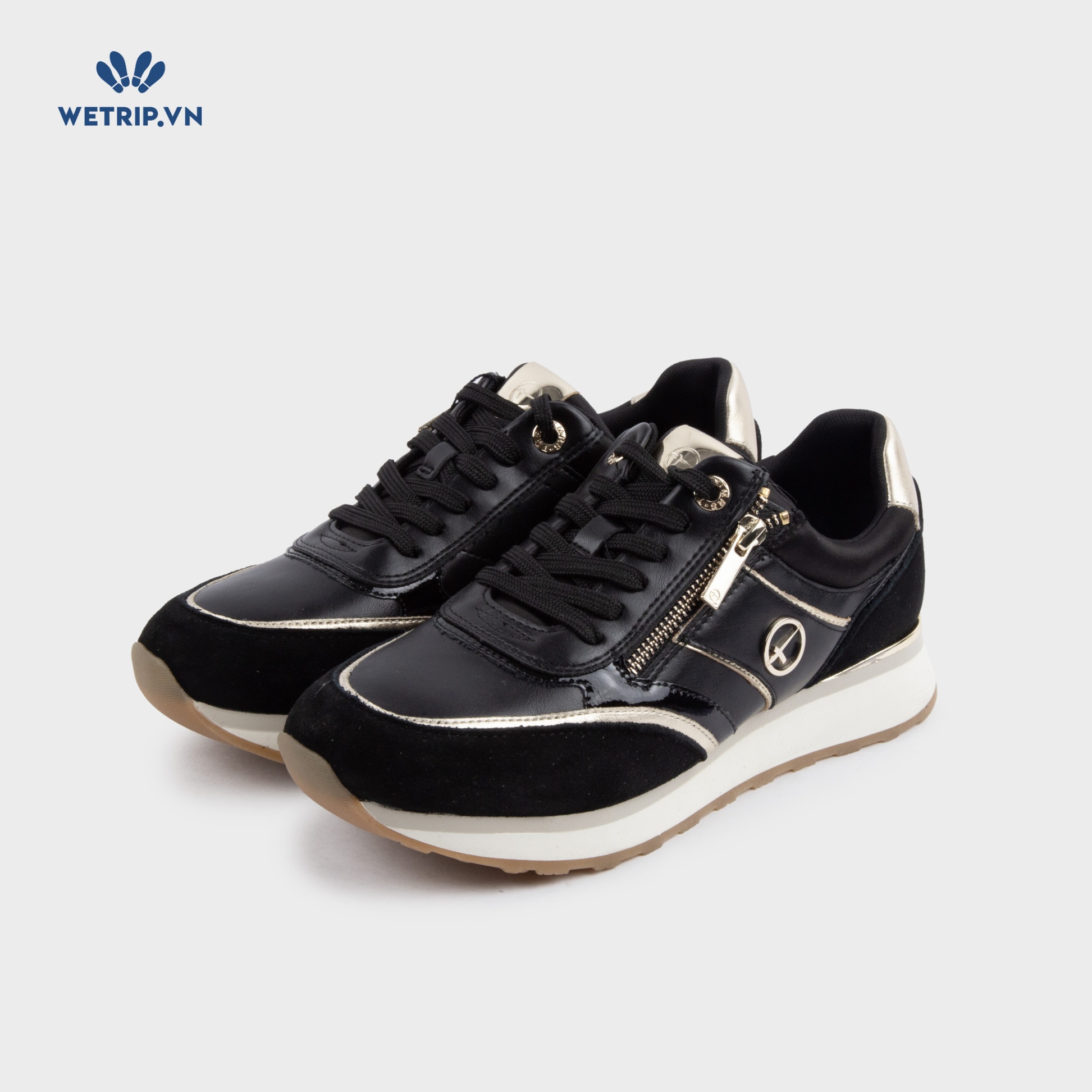 Sneaker Tamaris (Đen khóa kéo) Mã SN-TMR-032-A