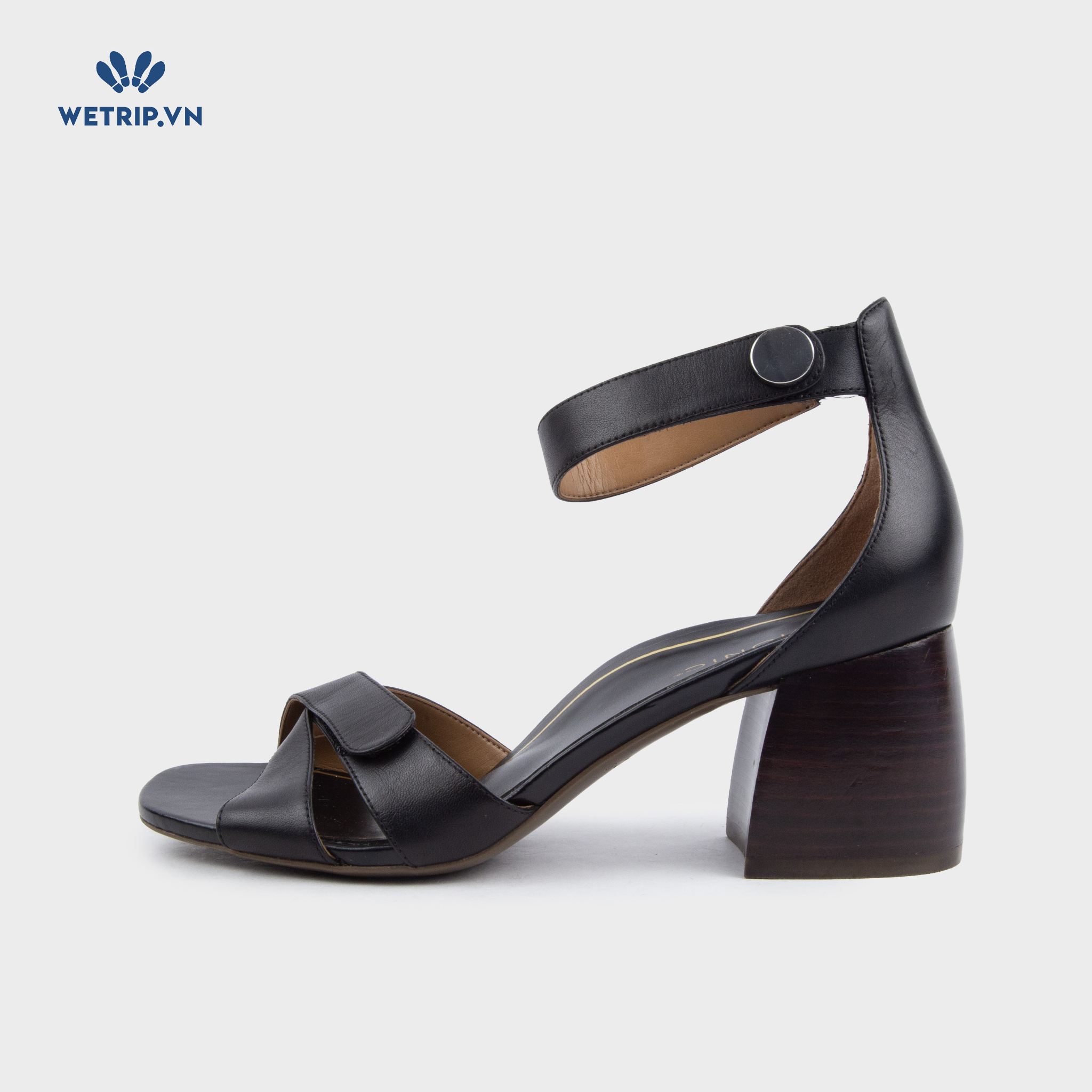 Sandal Cao Gót Vionic (Đen da trơn) Mã SDCG-VINIC-005-A1