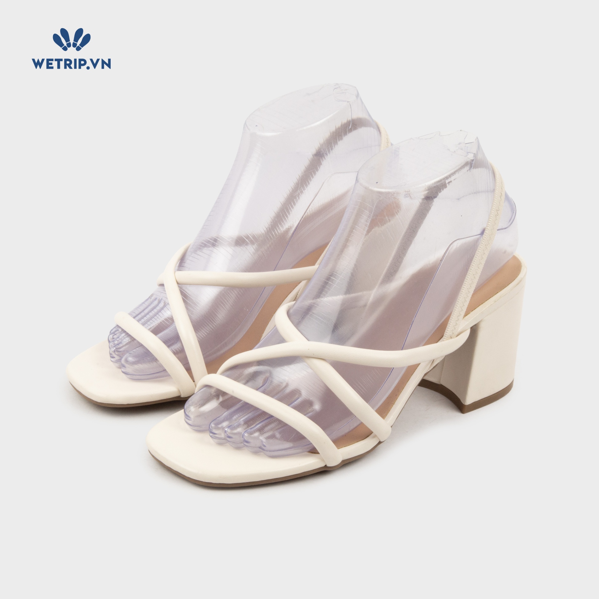 Sandal Cao Gót Old Navy (Trắng) Mã SDCG-ONA-001-A