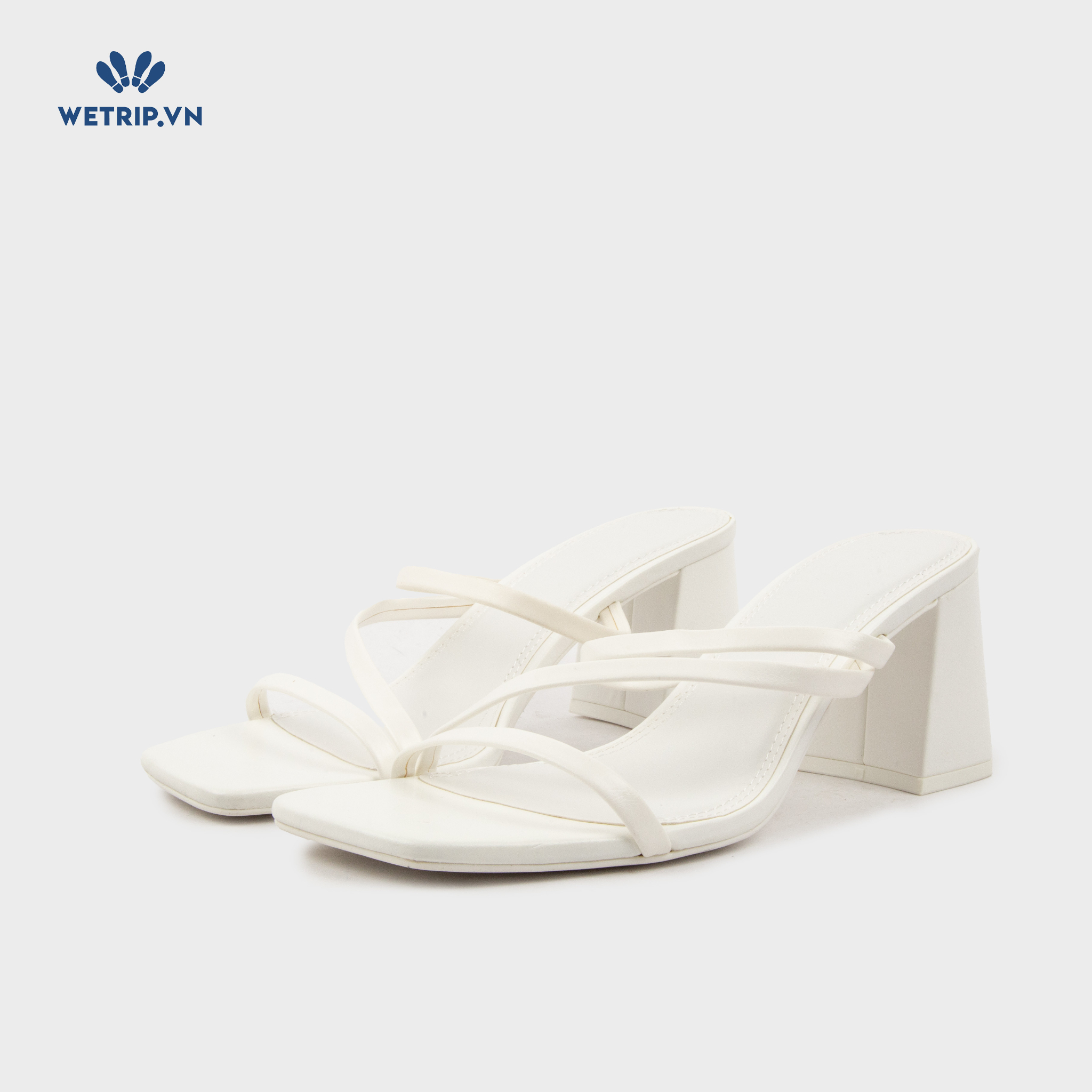 Sandal Cao Gót Bershka (Trắng) Mã SDCG-BERK-001-A