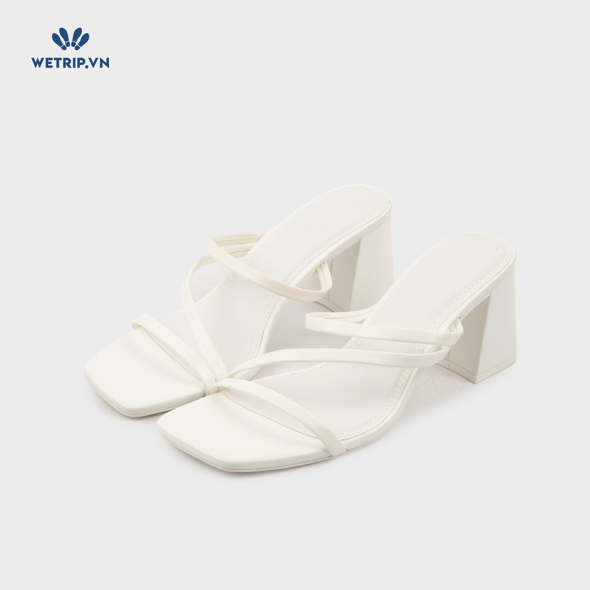 Sandal Cao Gót Bershka (Trắng) Mã SDCG-BERK-001-A