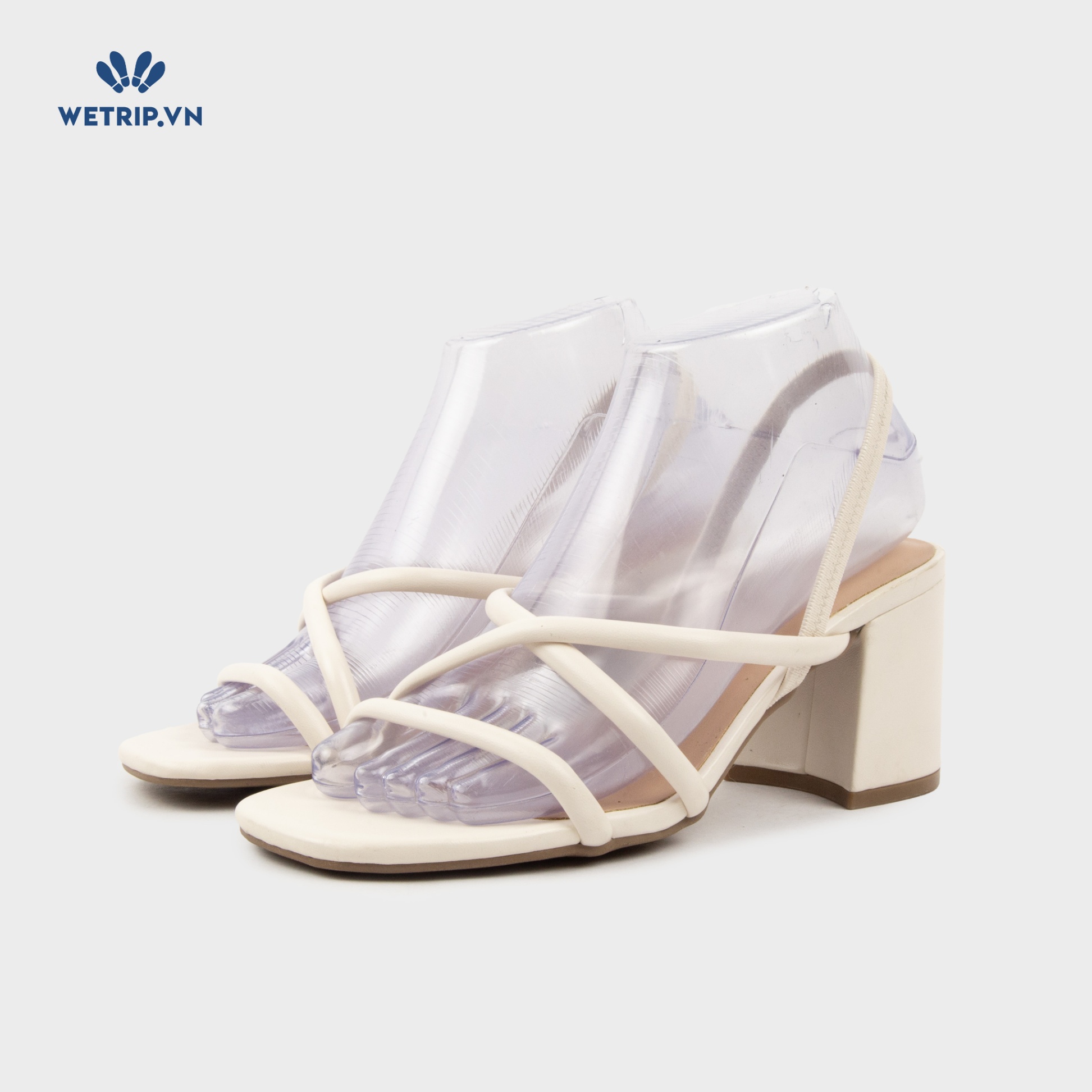 Sandal Cao Gót Old Navy (Trắng) Mã SDCG-ONA-001-A