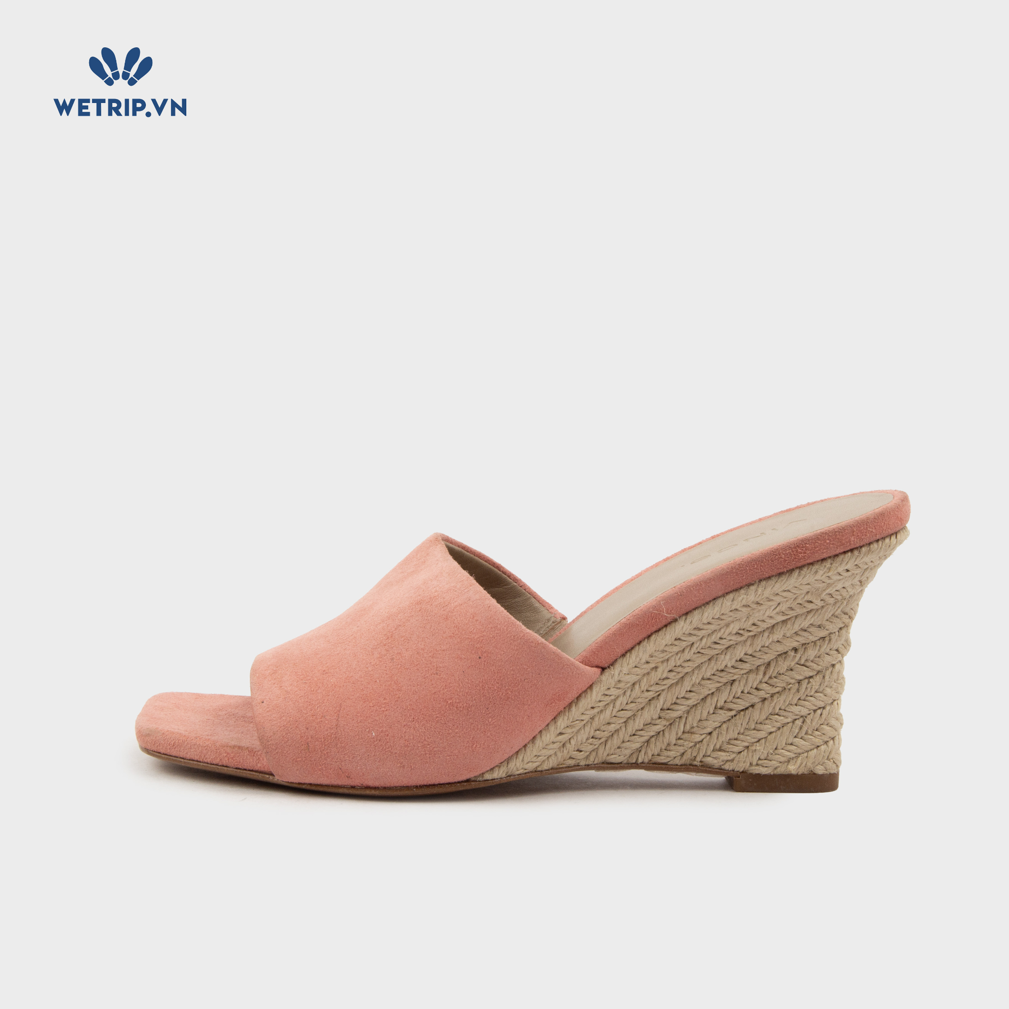Sandal Xuồng Vince (Hồng da lộn) Mã SDX-VINC-003-C