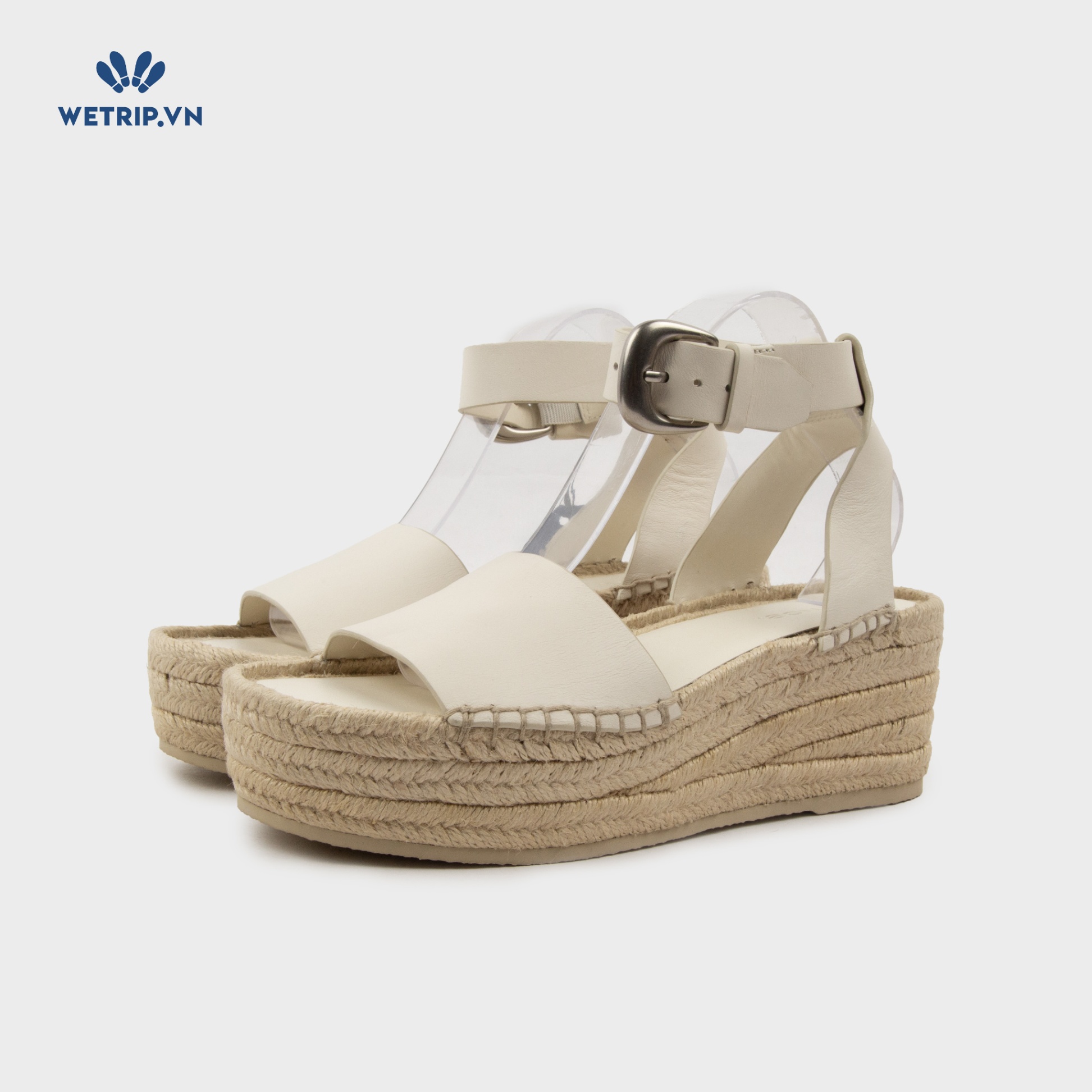 Sandal Xuồng Vince (Trắng) Mã SDX-VINC-004-C