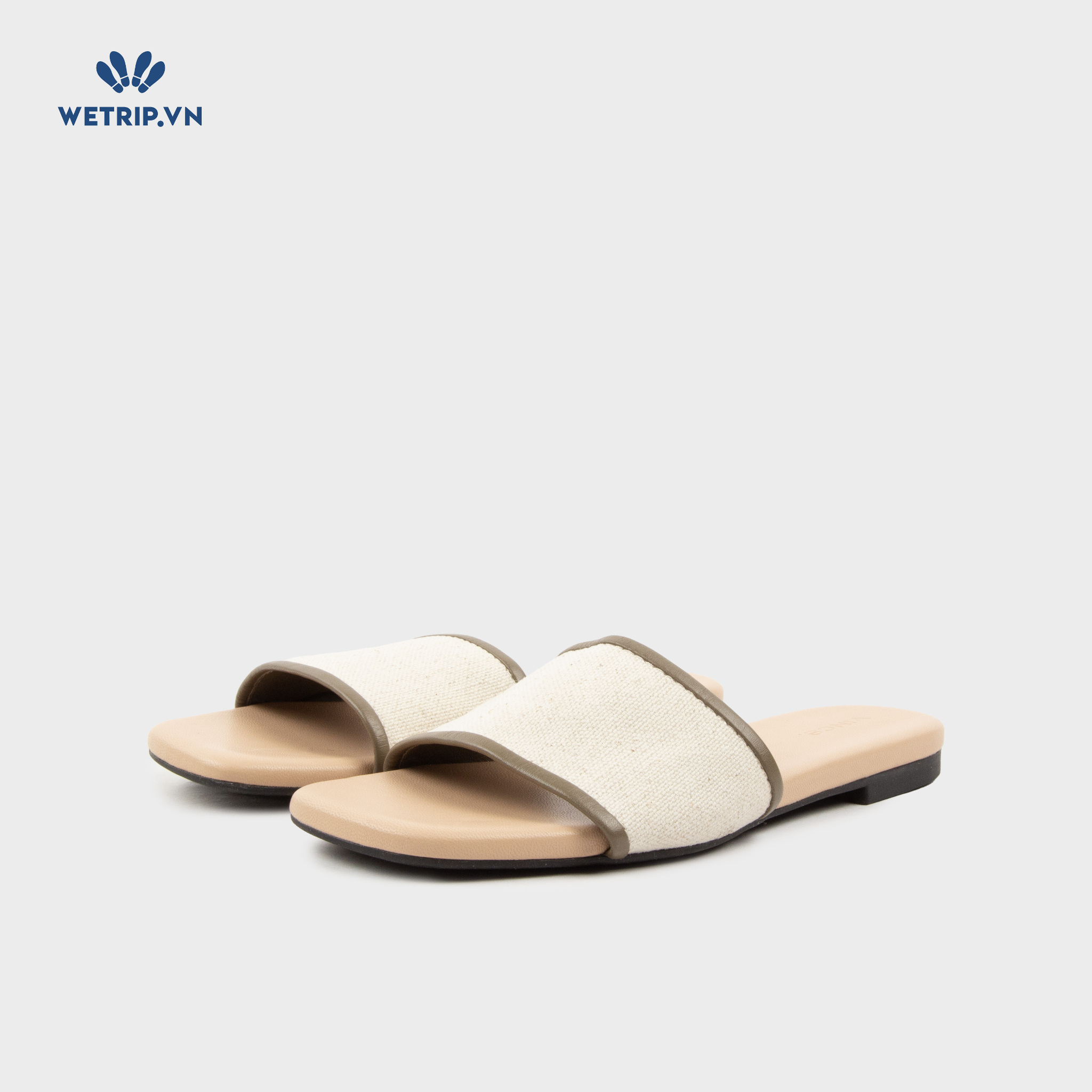 Sandal Vince (Trắng đế kem) Mã SD-VINC-001-B3
