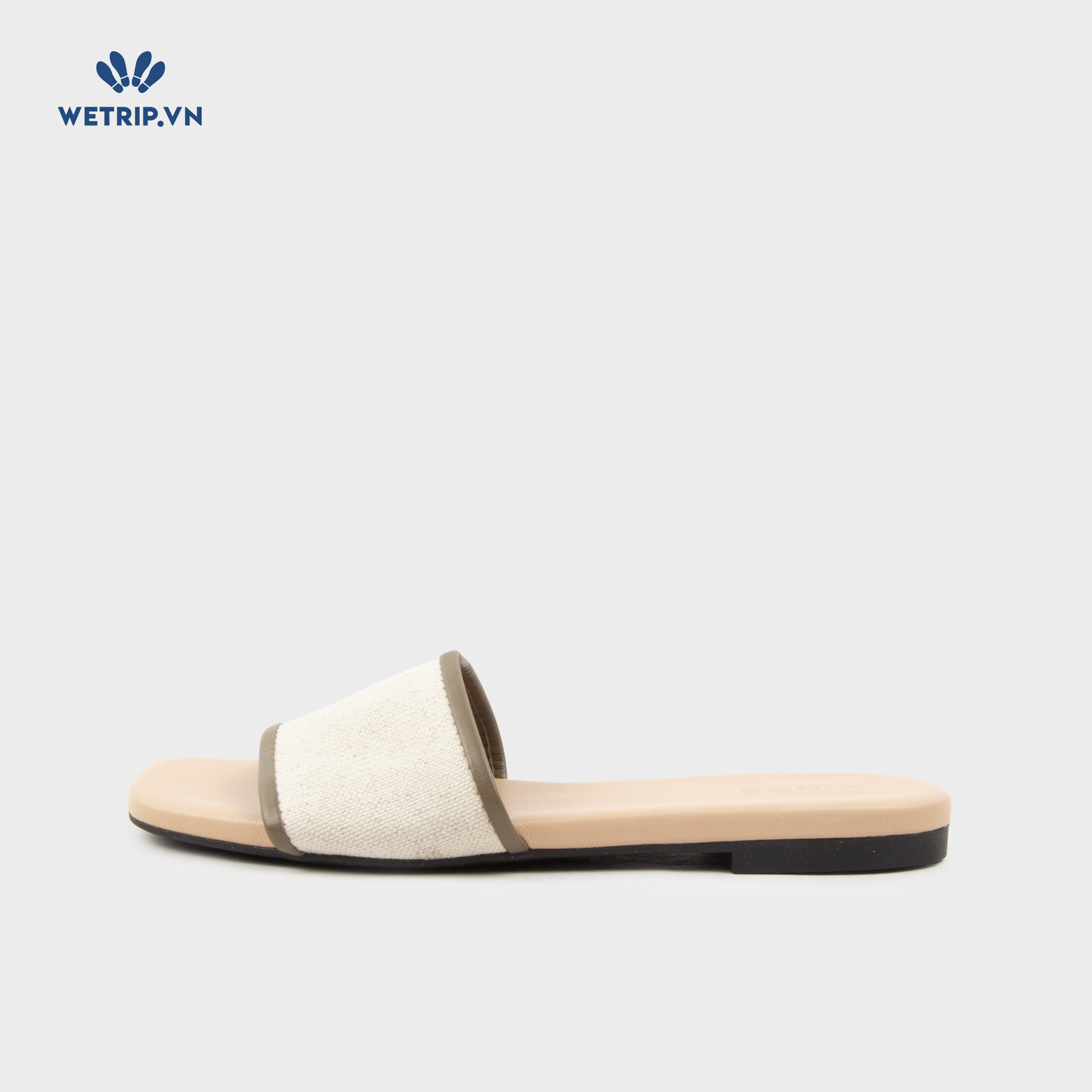 Sandal Vince (Trắng đế kem) Mã SD-VINC-001-B3