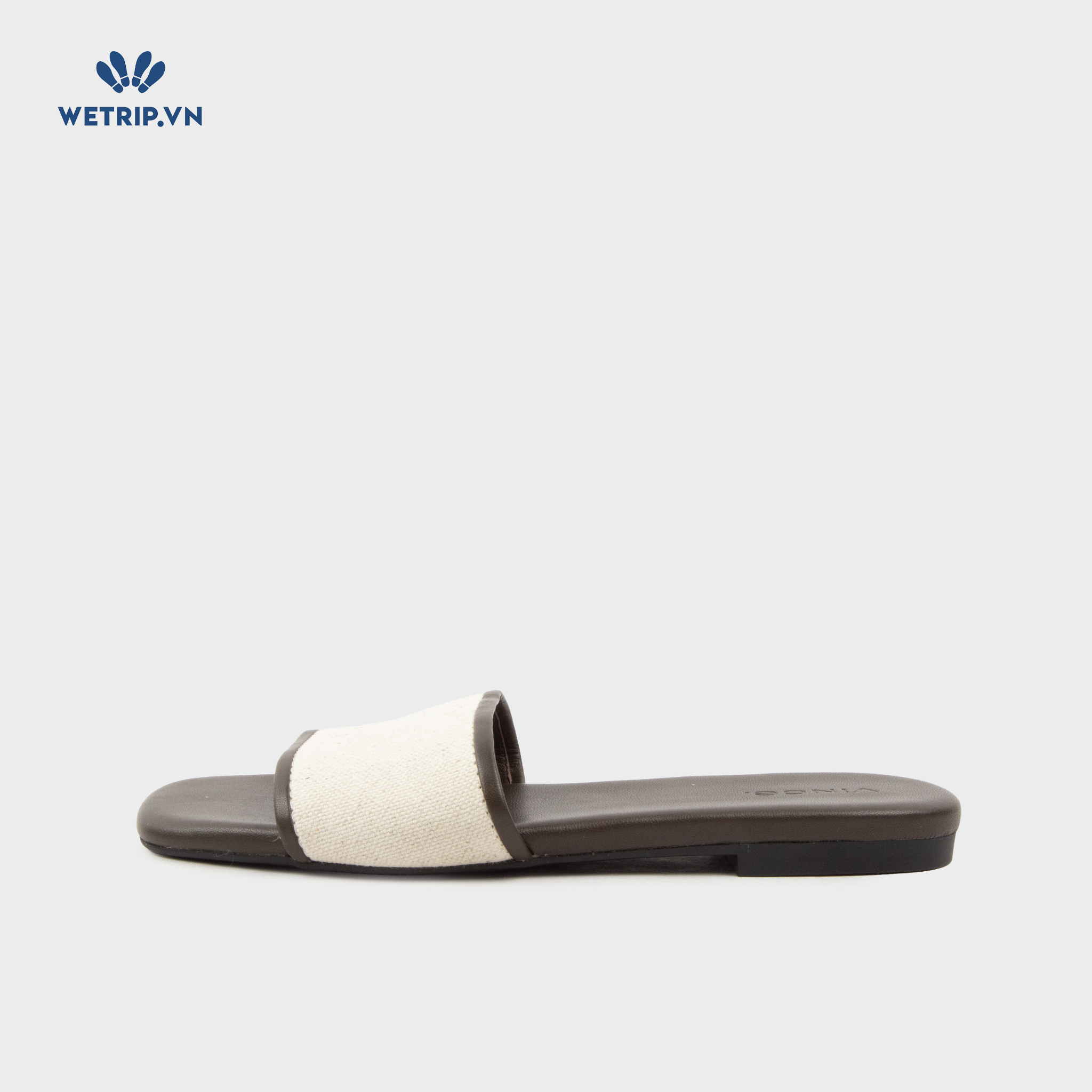 Sandal Vince (Trắng đế nâu) Mã SD-VINC-001-B2
