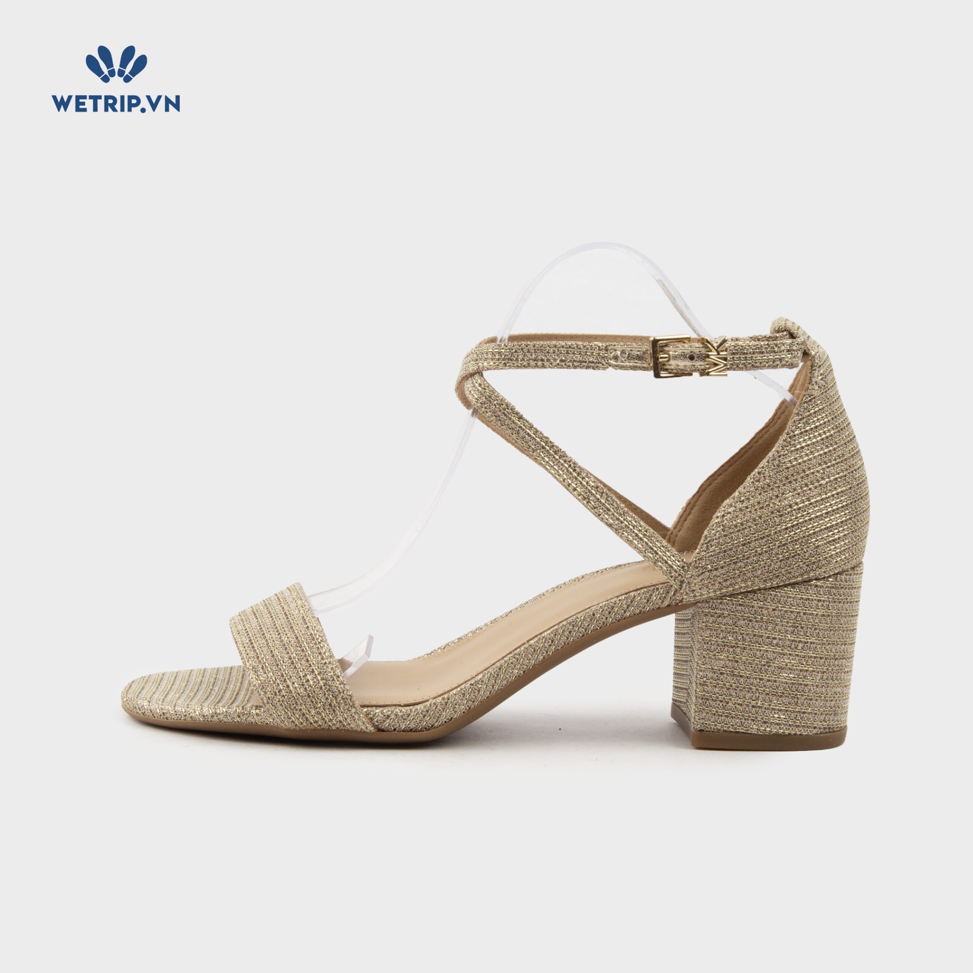 Sandals Cao Gót Wetrip_MKs (Trắng vàng) Mã SDCG-MK-075-A
