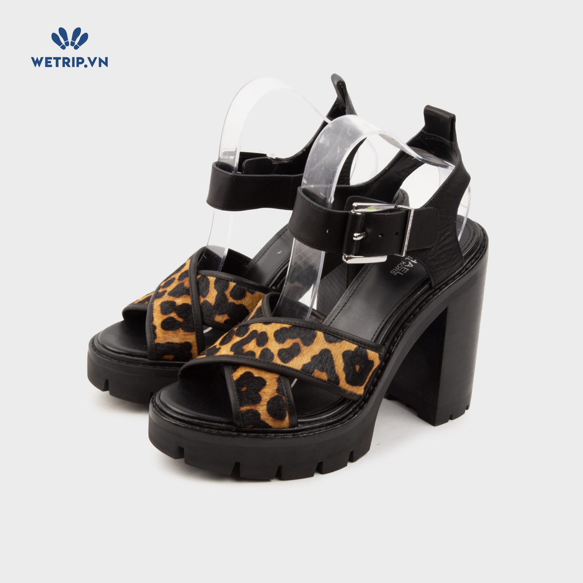 Sandals Cao Gót Wetrip_MKs (Da báo) Mã SDCG-MK-044-B