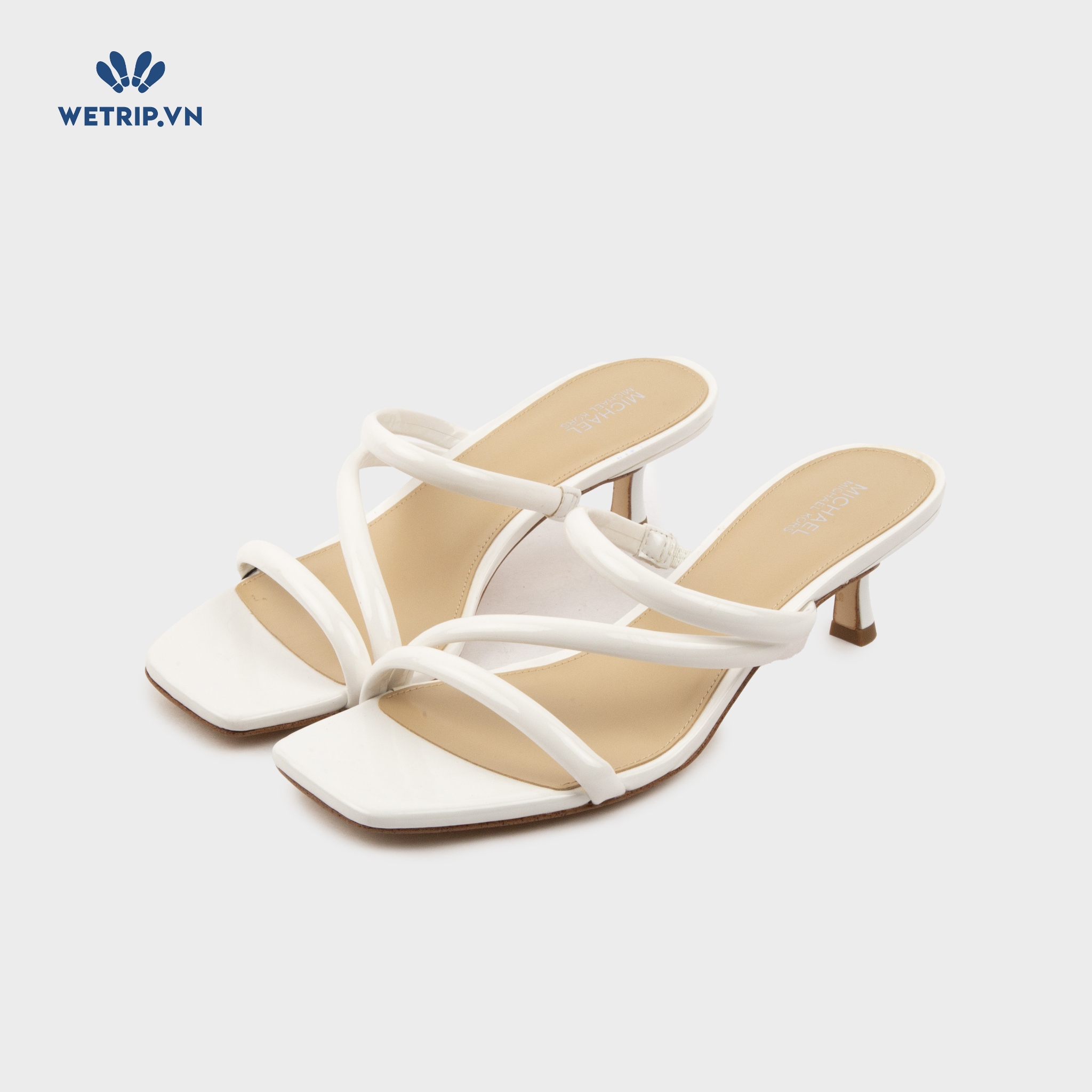 Sandals Cao Gót Wetrip_MKs (Trắng) Mã SDCG-MK-074-B