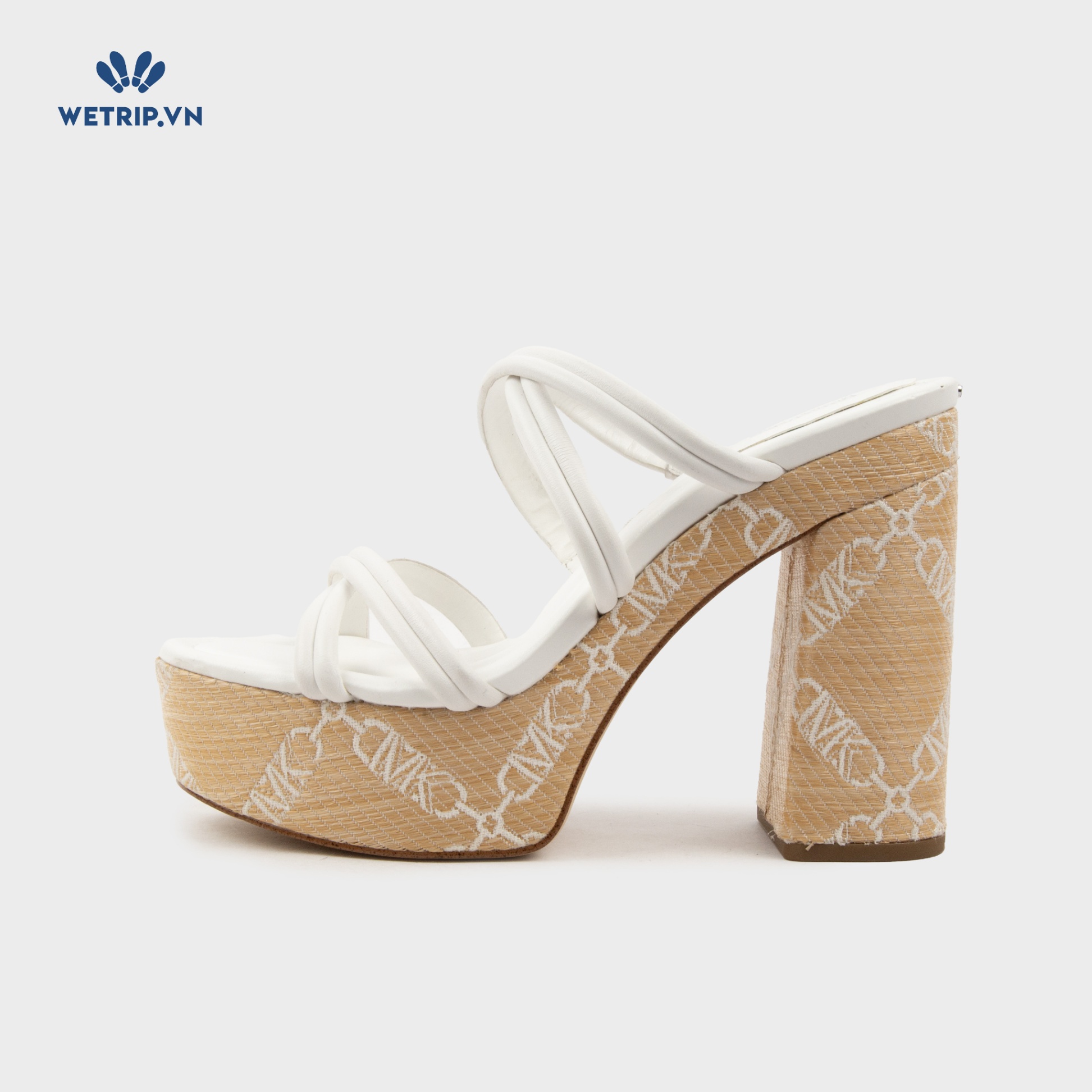 Sandals Cao Gót Wetrip_MKs (Trắng) Mã SDCG-MK-022-C