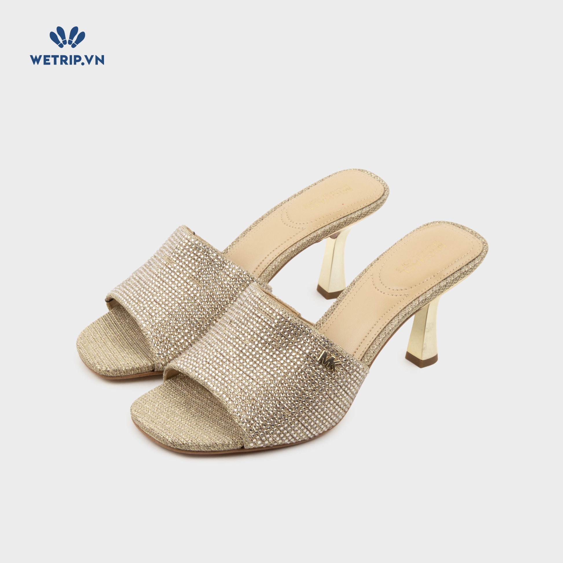 Sandals Cao Gót Wetrip_MKs (Vàng trắng) Mã SDCG-MK-015-C
