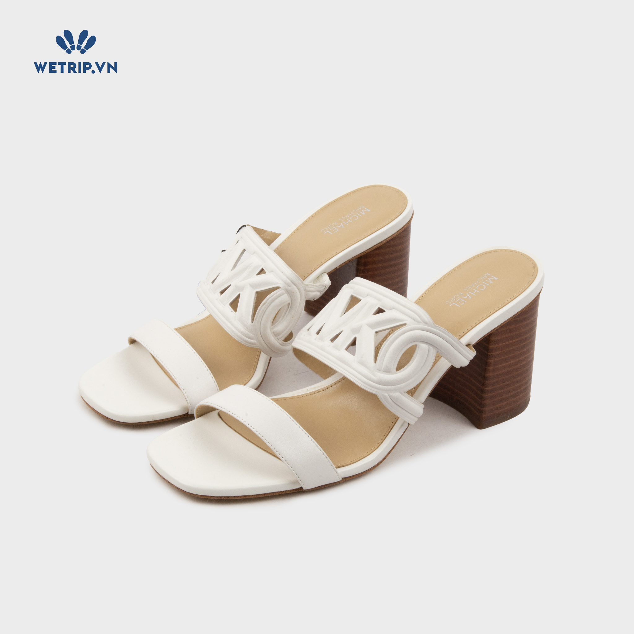 Sandals Cao Gót Wetrip_MKs (Trắng) Mã SDCG-MK-012-D