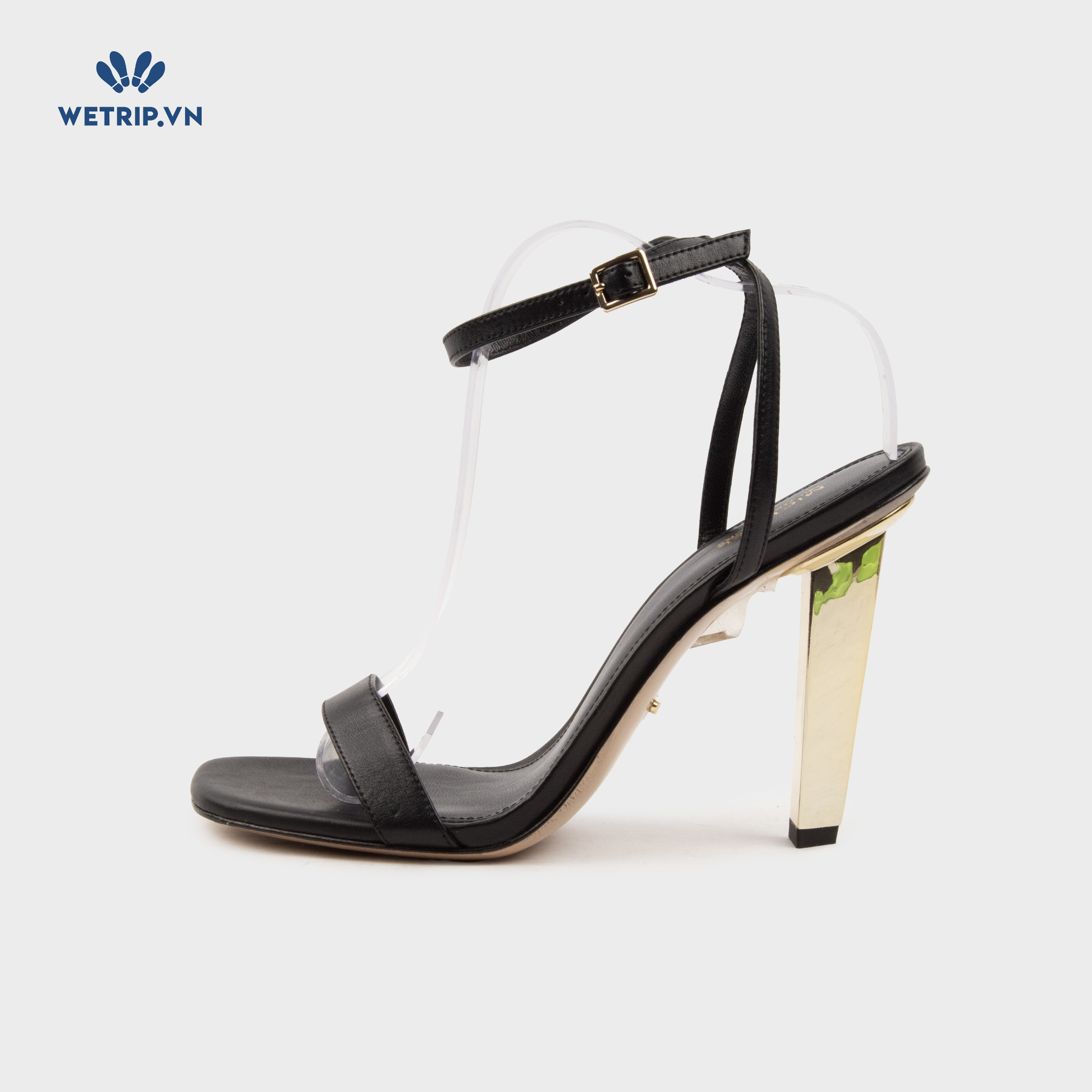 Sandals Cao Gót Wetrip_MKs (Đen gót vàng) Mã SDCG-MK-058-A1