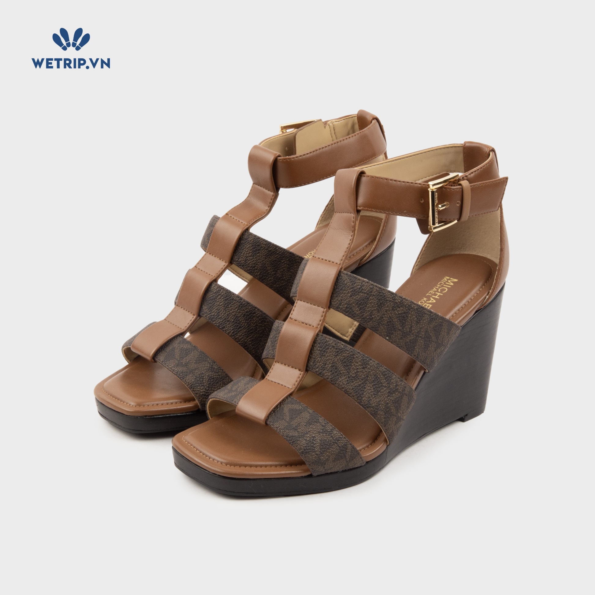 Sandal Xuồng Wetrip_MKs (Nâu gót đen) Mã SDX-MK-014-C1