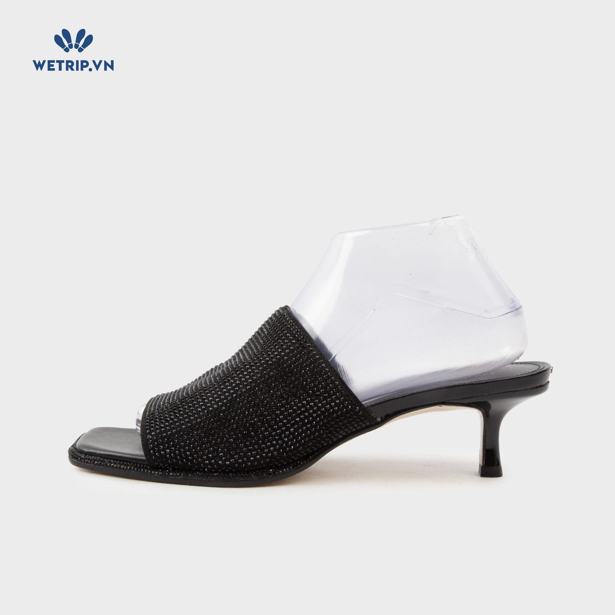 Sandals Cao Gót Wetrip_MKs (Đen) Mã SDCG-MK-016-B