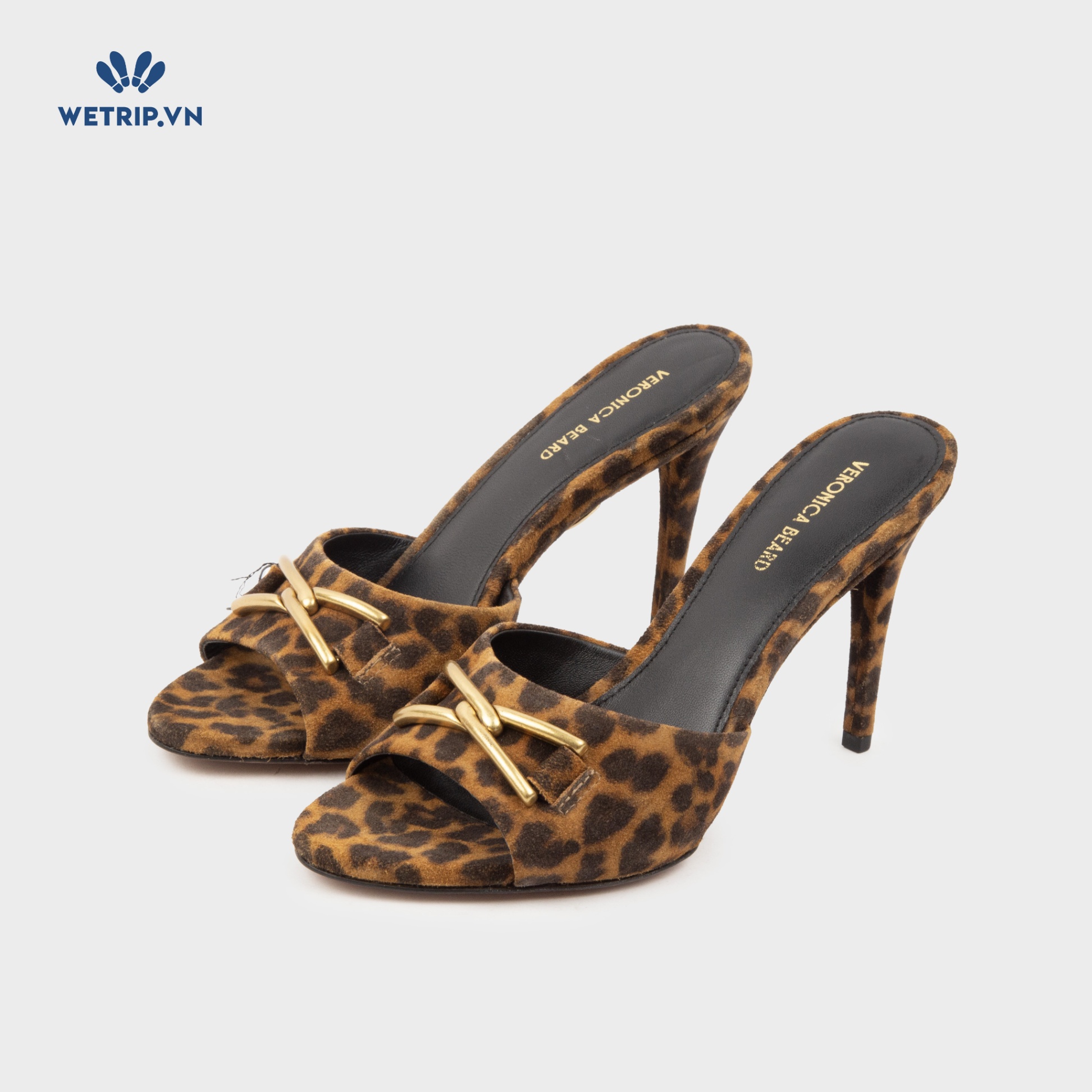 Sandal Cao Gót Veronica Beard (Da báo) Mã SDCG-VAB-004-B